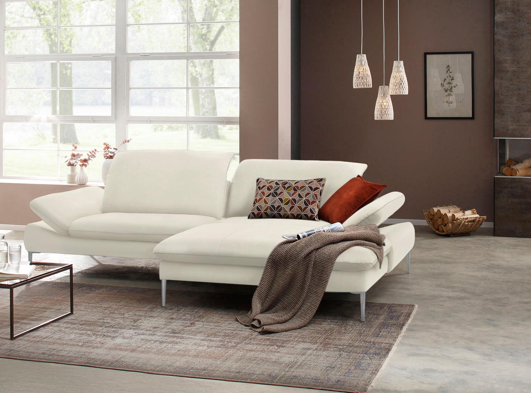 Ecksofa »enjoy&MORE«, mit Sitztiefenverstellung, Füße Chrom glänzend, Breite 294 cm