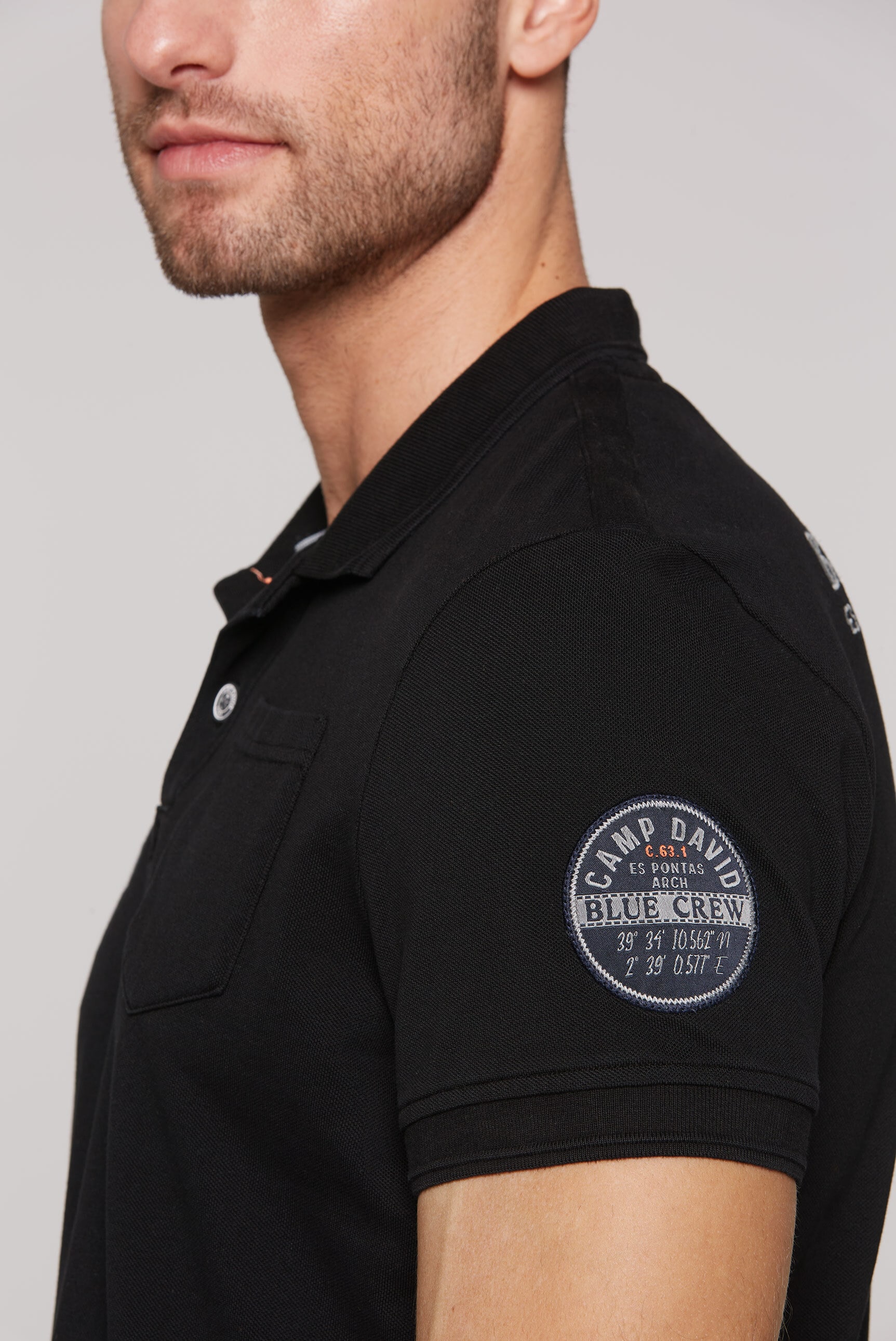 CAMP DAVID Poloshirt, mit Brusttasche