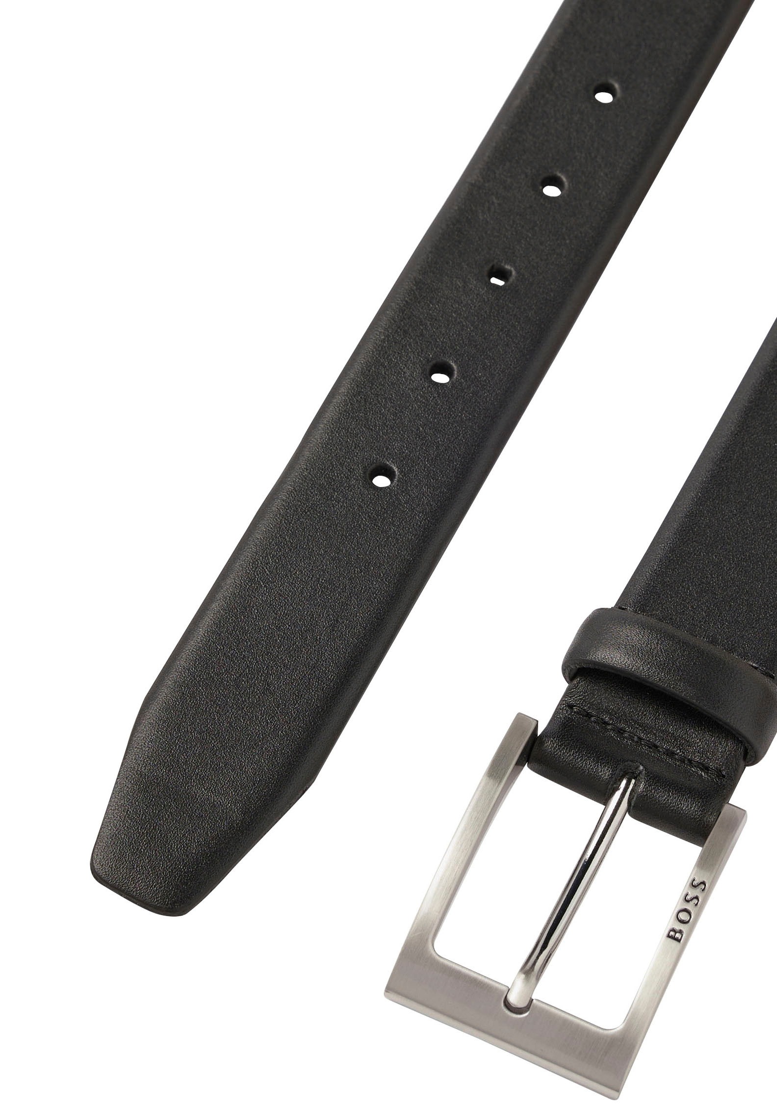 Thumbnail - BOSS Ledergürtel aus Nappaleder mit BOSS Logo-Dornschliesse