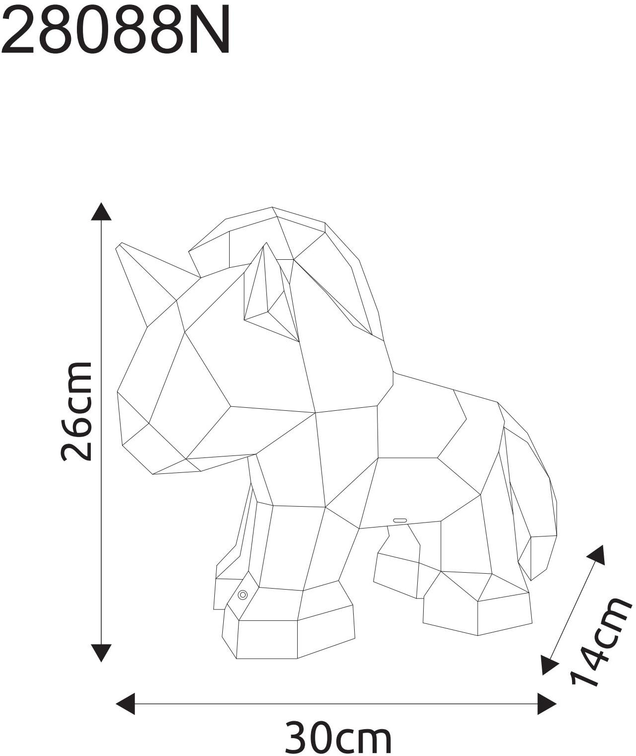 GLOBO LIGHTING Tischleuchte »BRONDAR« LED-Modul 1 Stk. Kaltweiß Tischlampe Nachttischlampe Deko-Tischleuchte Schlafzimmer