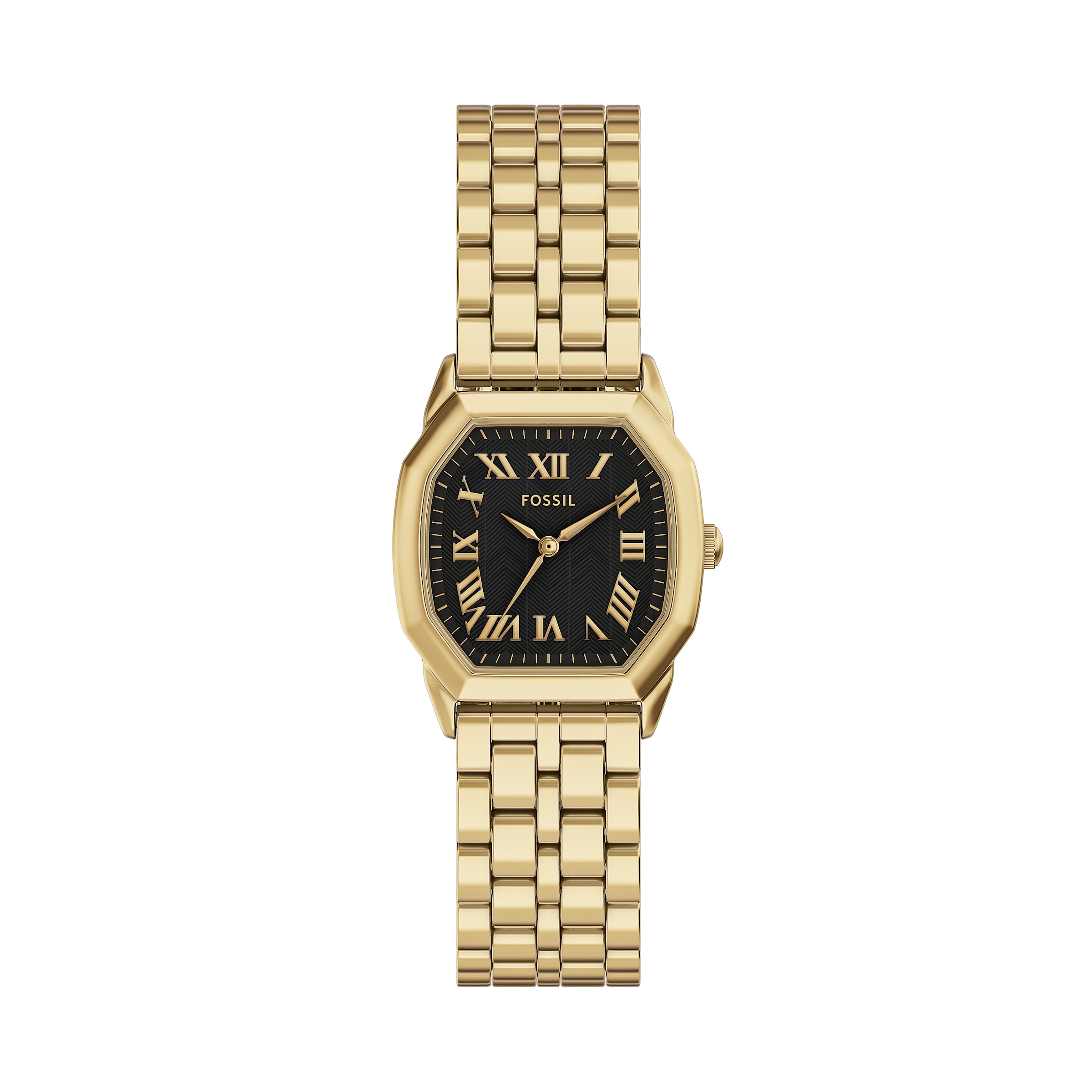 Fossil Quarzuhr »HARLOW«, Armbanduhr, Damenuhr, Edelstahlarmband, analog