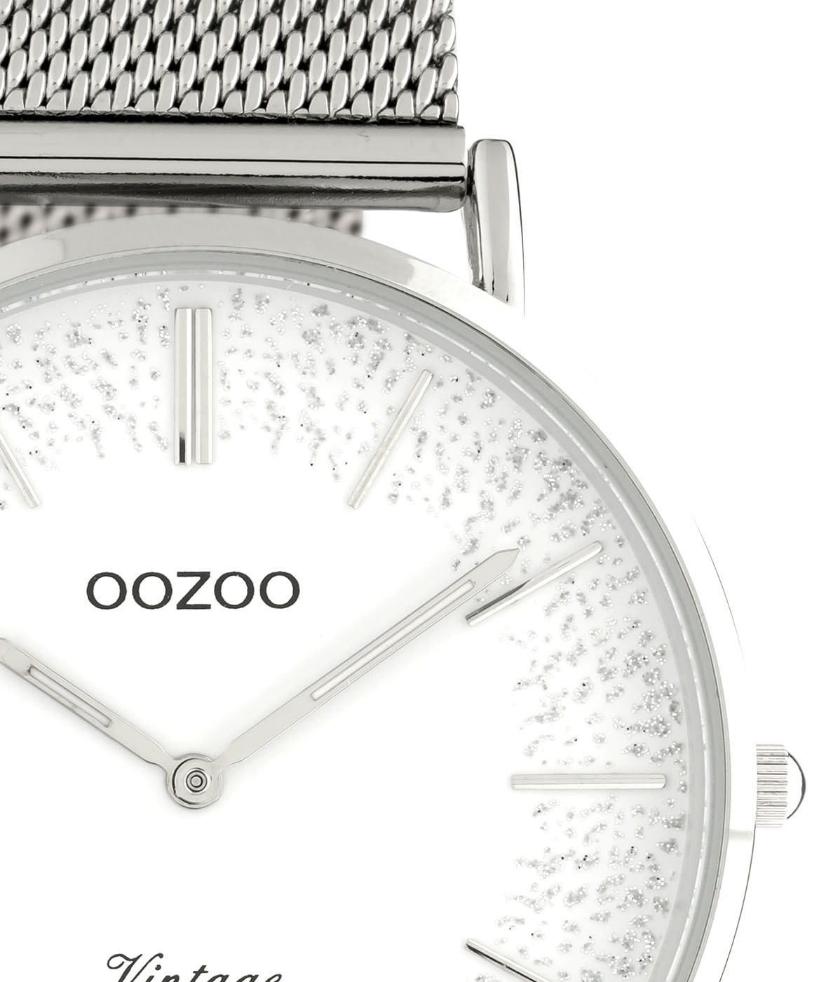 OOZOO Quarzuhr, Armbanduhr, Damenuhr, Edelstahlarmband
