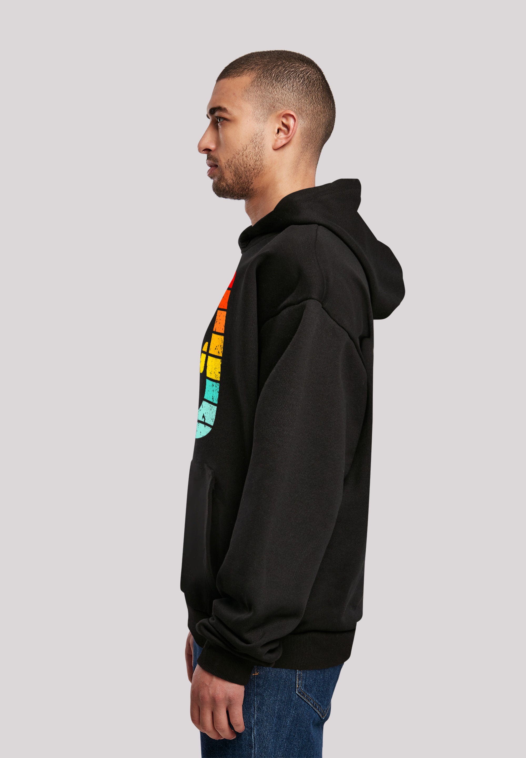 F4NT4STIC Kapuzenpullover »Alien Retro Sonnenuntergang«, Premium Qualität