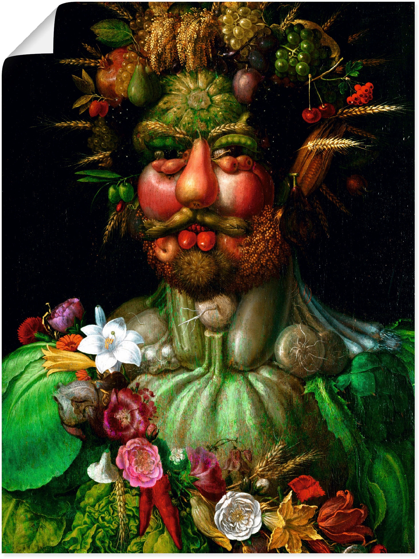 Wandbild »Vertumnus (Kaiser Rudolf II.). 1590«, Porträts, (1 St.), als Leinwandbild,...
