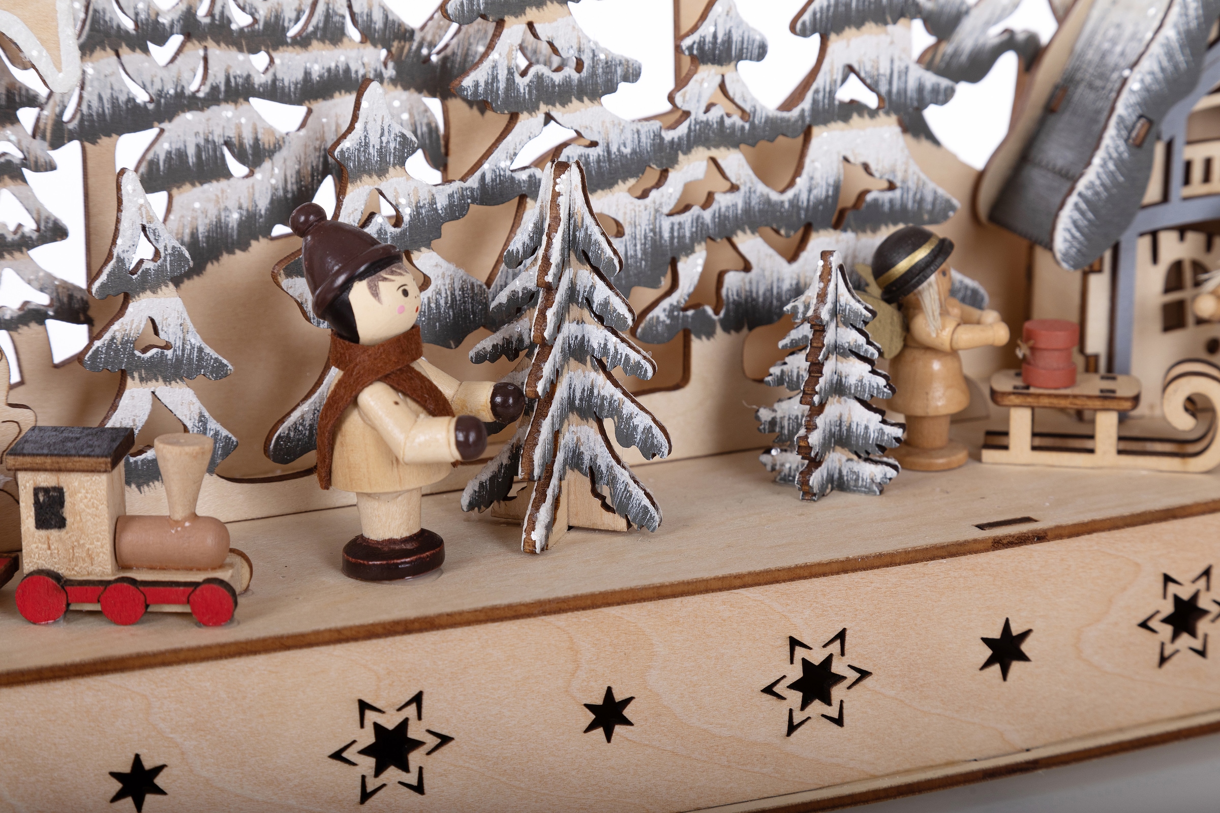 BAUR bestellen Holz, Beleuchtung, 31 Schwibbogen ca. aus | Accessoires LED »Weihnachtsdeko«, LED mit Höhe Möbel cm & Myflair