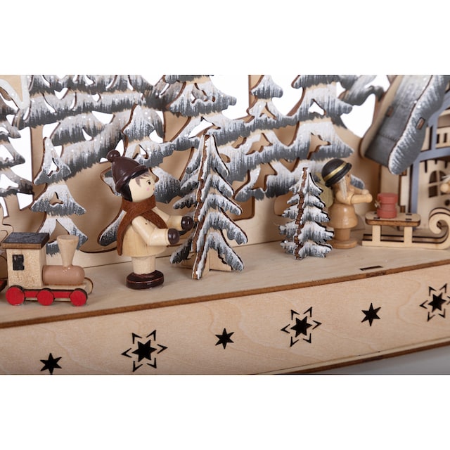 Myflair Möbel & Accessoires LED Schwibbogen »Weihnachtsdeko«, aus Holz, mit  LED Beleuchtung, Höhe ca. 31 cm bestellen | BAUR