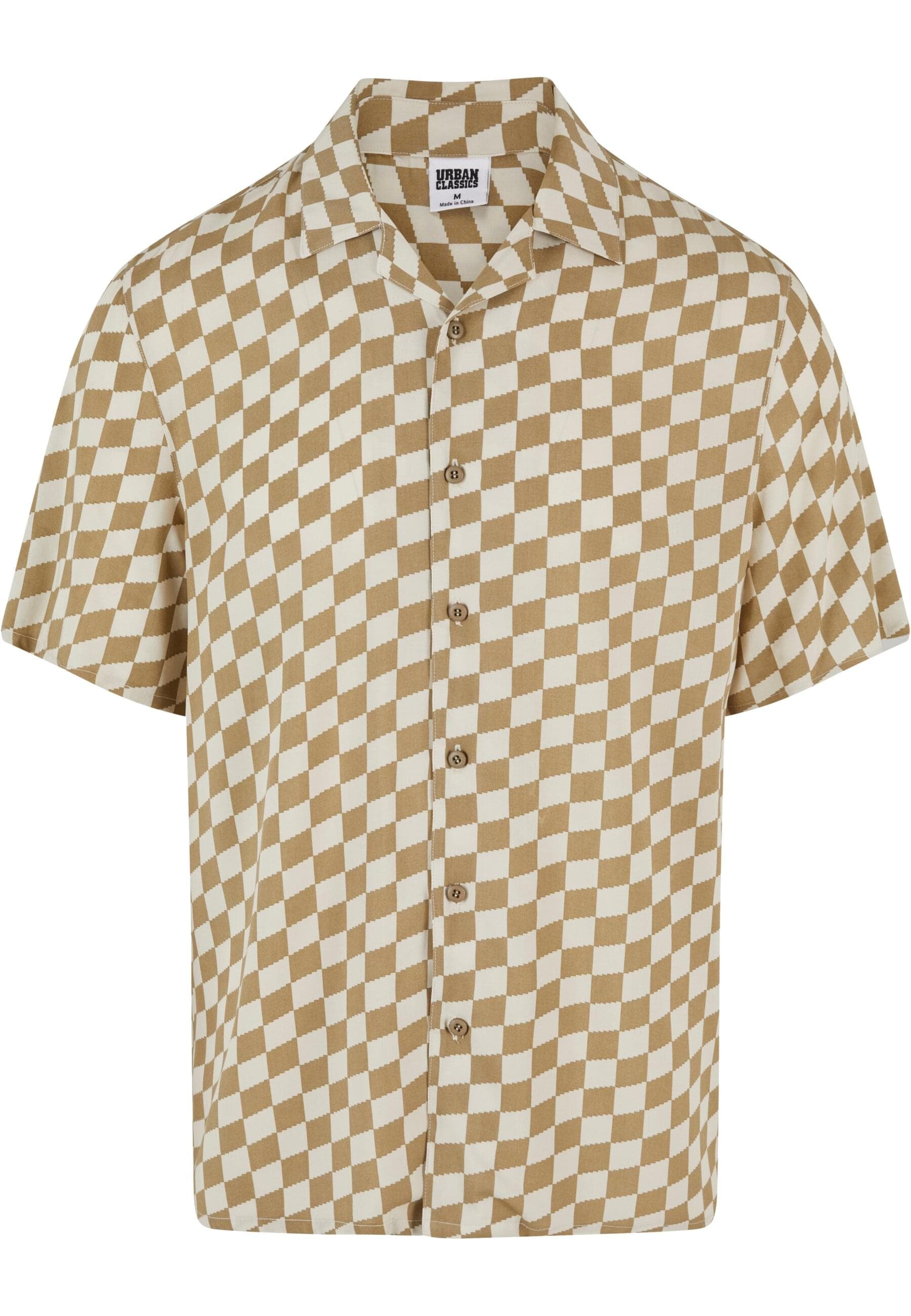 URBAN CLASSICS Kurzarmhemd "Urban Classics Herren Viscose AOP Resort Shirt" günstig online kaufen