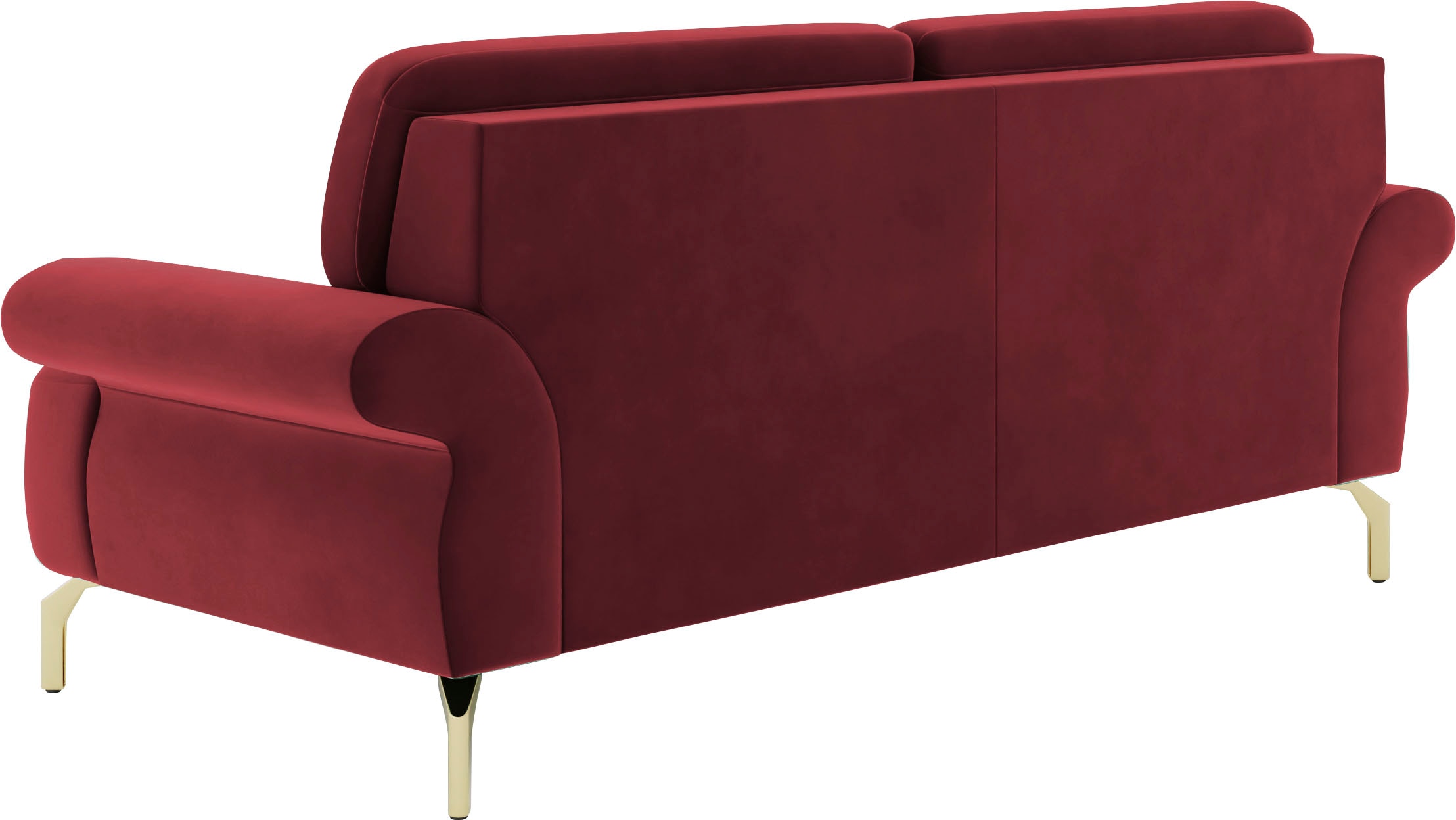 sit&more 2,5-Sitzer »Orient 1«, inkl. 2 Zierkissen mit Strass-Stein, goldfarbene Metallfüße