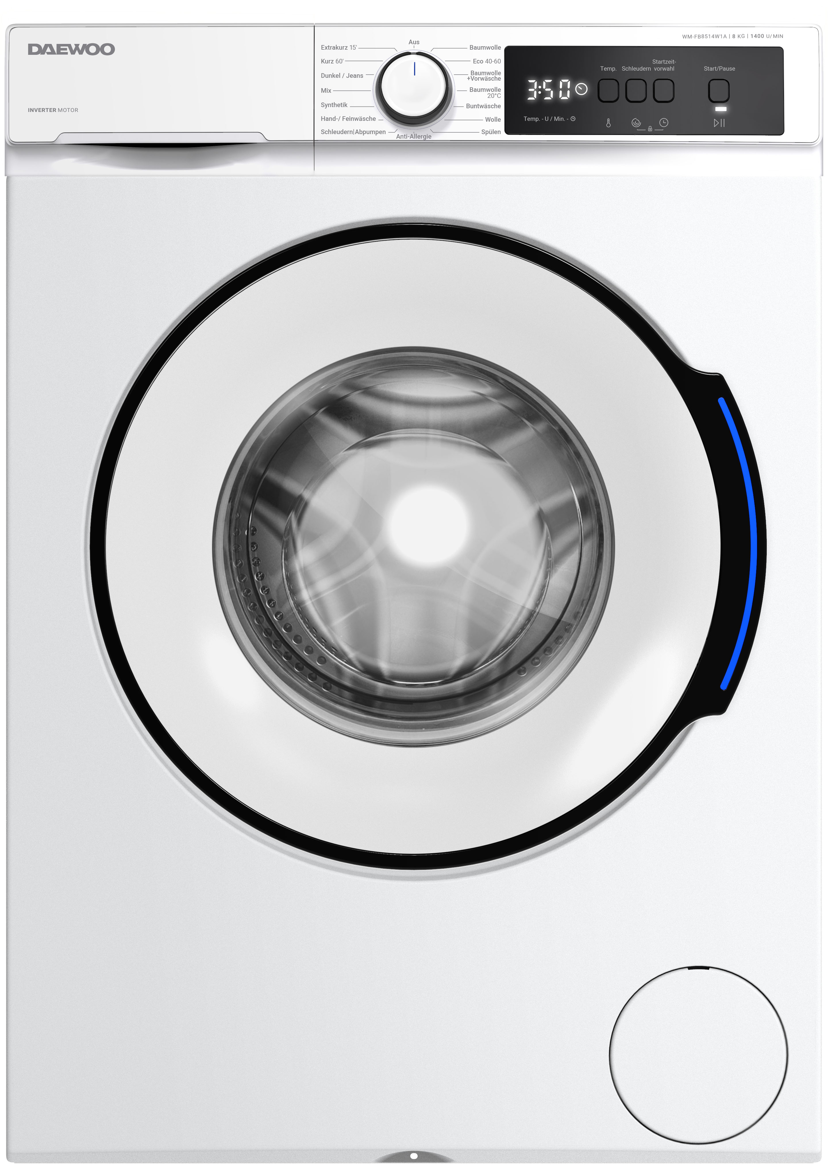 Thumbnail - Daewoo Waschmaschine "WM-FB8514W1A-DE" 8 kg 1400 U/min