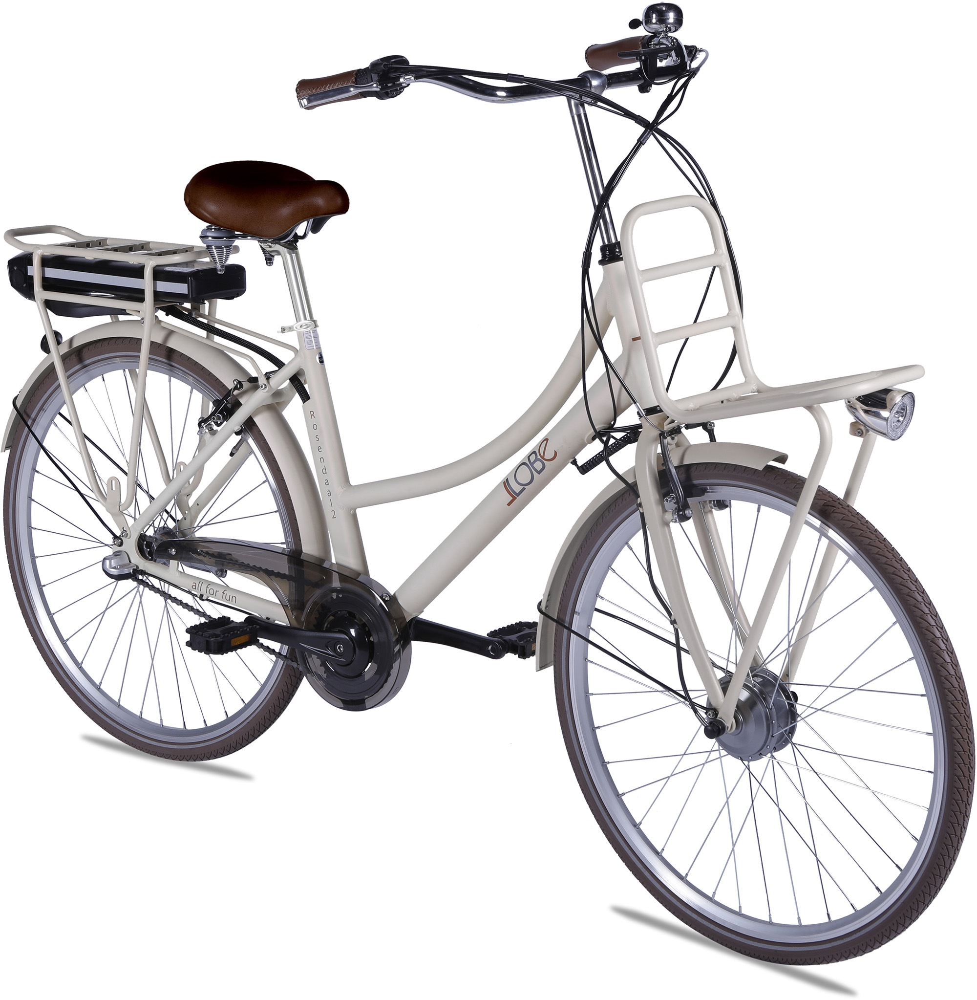 LLobe EBike »Rosendaal Lady 15,6 Ah«, Gepäckträger vorne