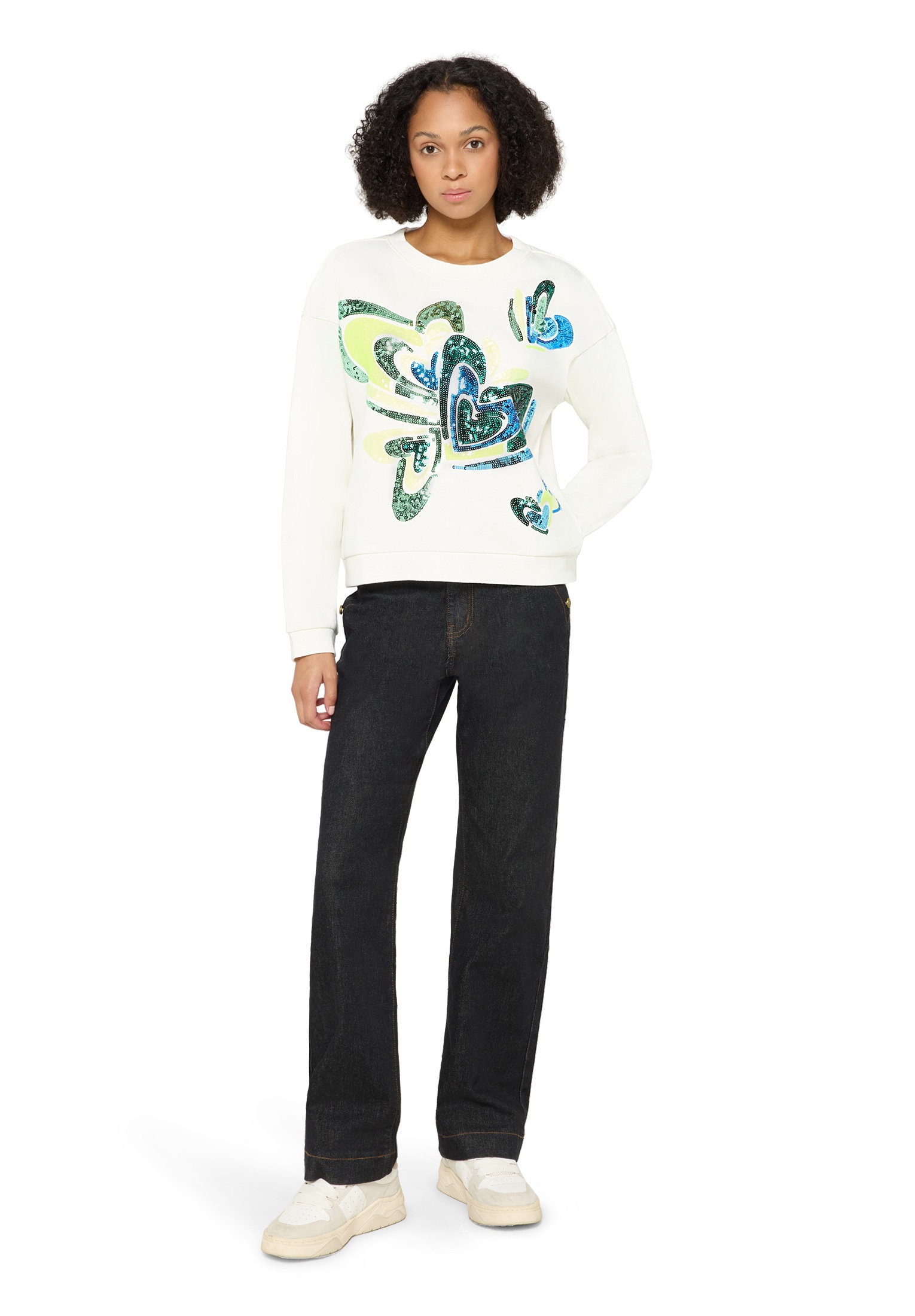 Cartoon Sweatshirt »Damen mit Rippbündchen«
