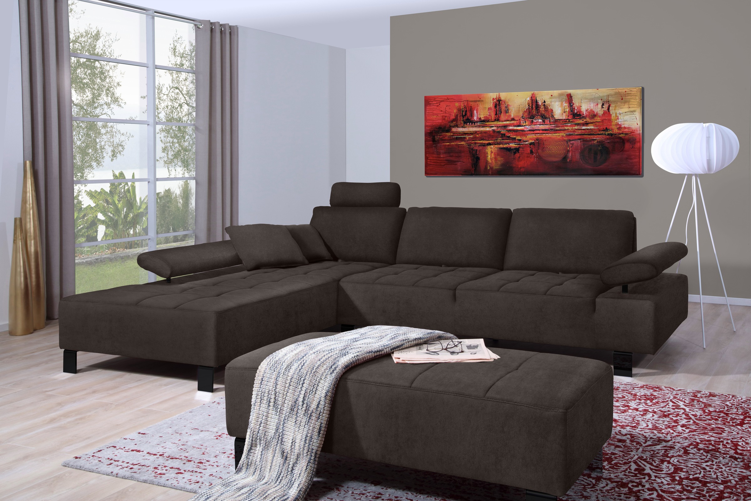 alina Ecksofa "Royce", inklusive Sitztiefenverstellung, 270 cm breit günstig online kaufen