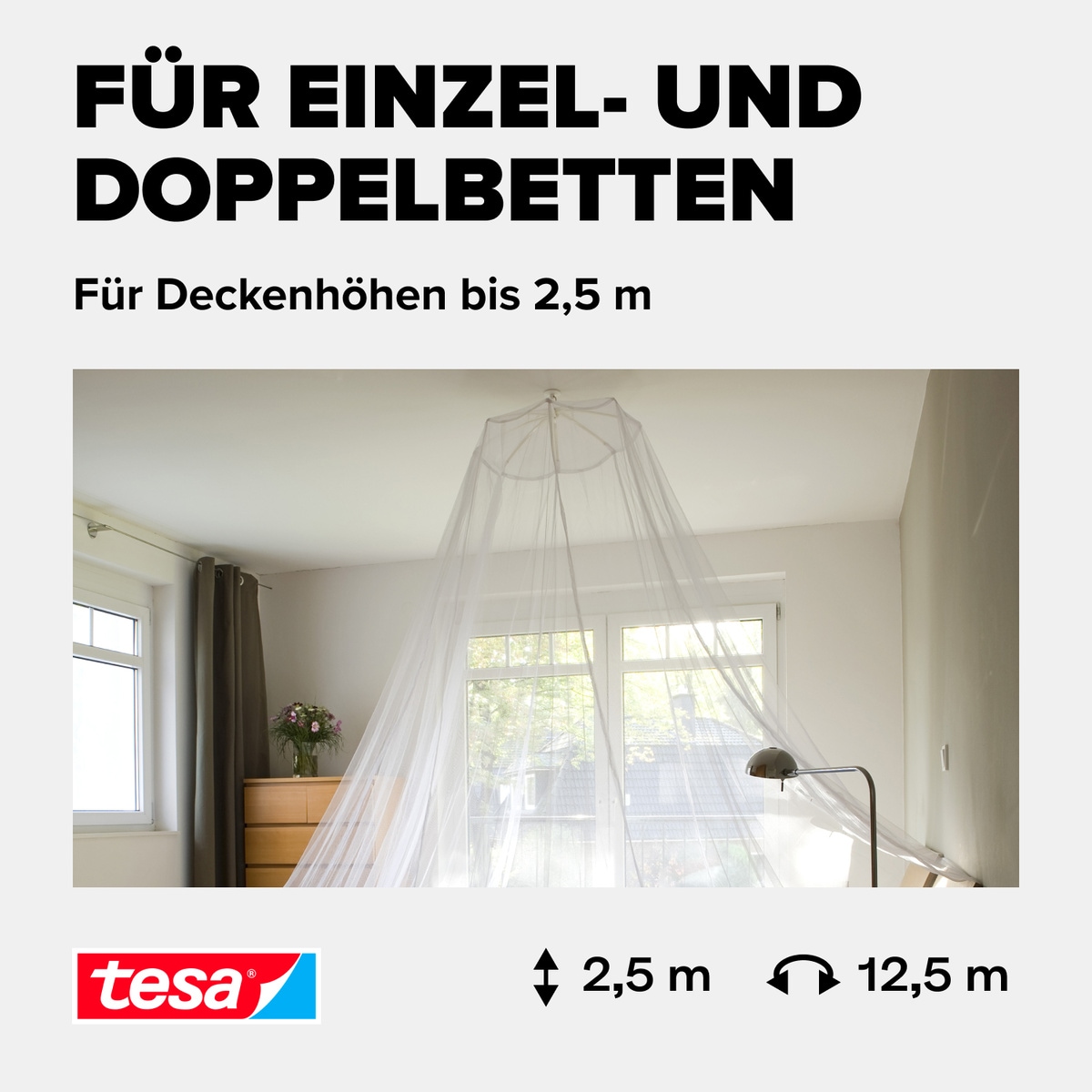 tesa Insektenschutz-Vorhang »Insect Stop Comfort Fliegennetz«, Moskitonetz