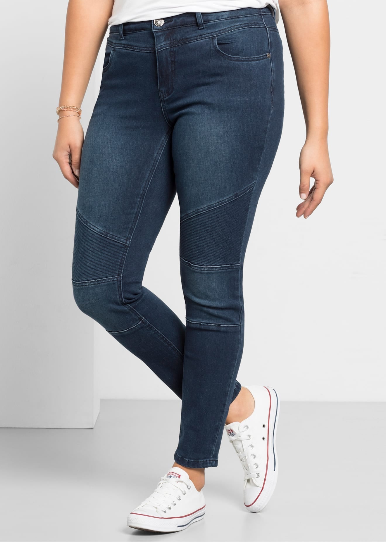 Sheego Stretch-Jeans 1 Stk. tlg. günstig online kaufen