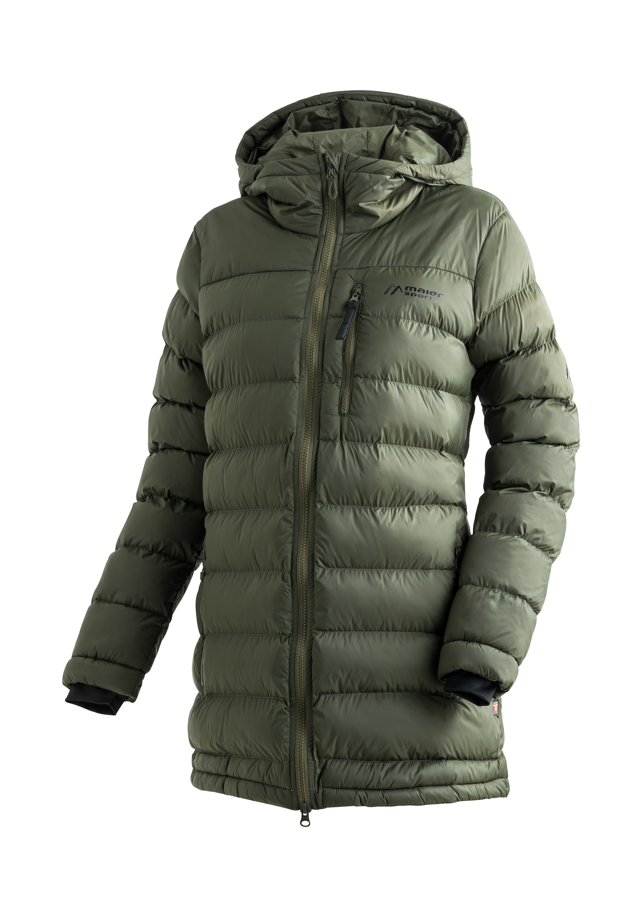 Maier Sports Funktionsmantel "Lomnica Coat W", Damen Mantel, leichtes Primaloft Material, 3 RV-Taschen und Kapuze