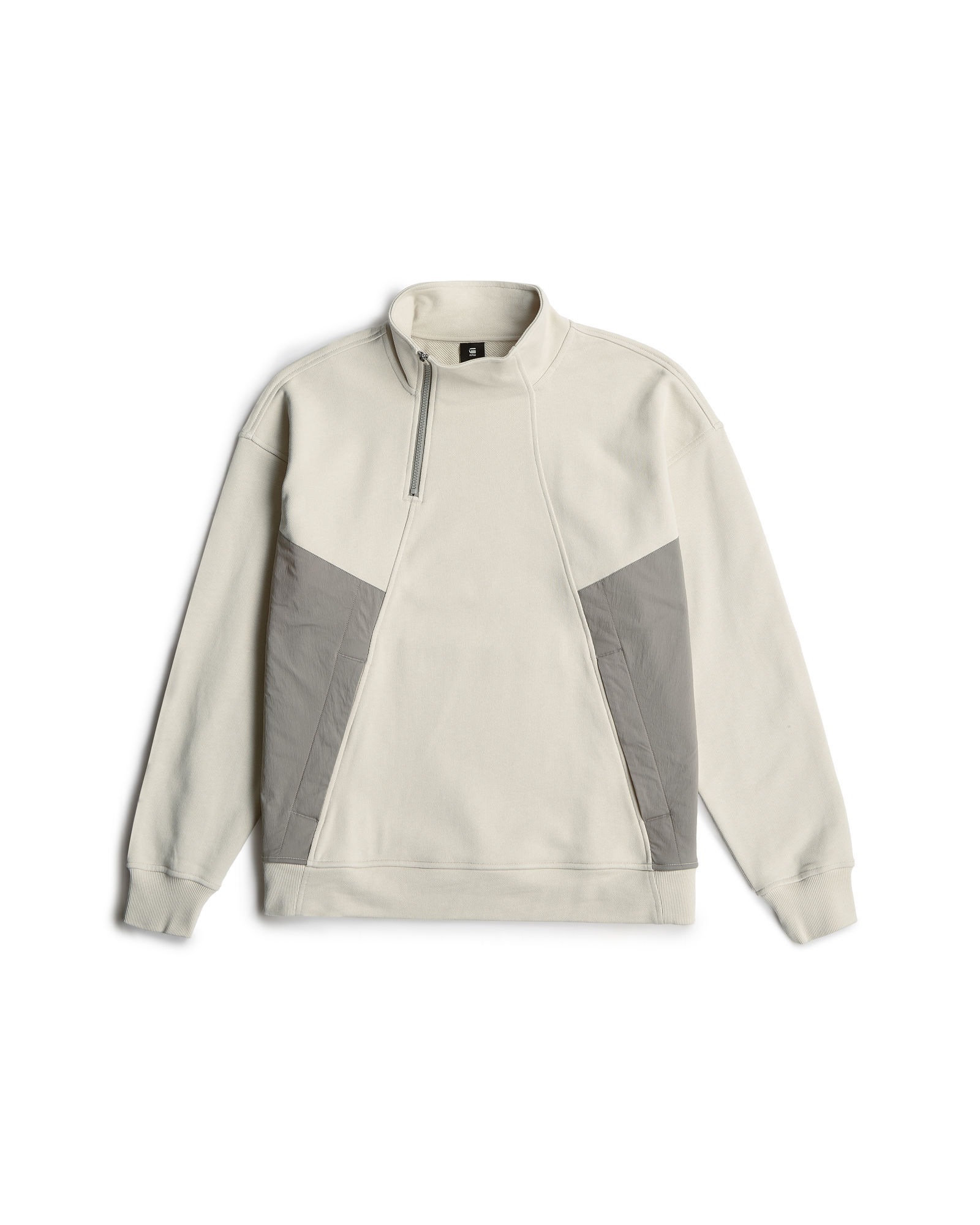 G-STAR Longpullover »Fabric Mix Half Zip Sweater«