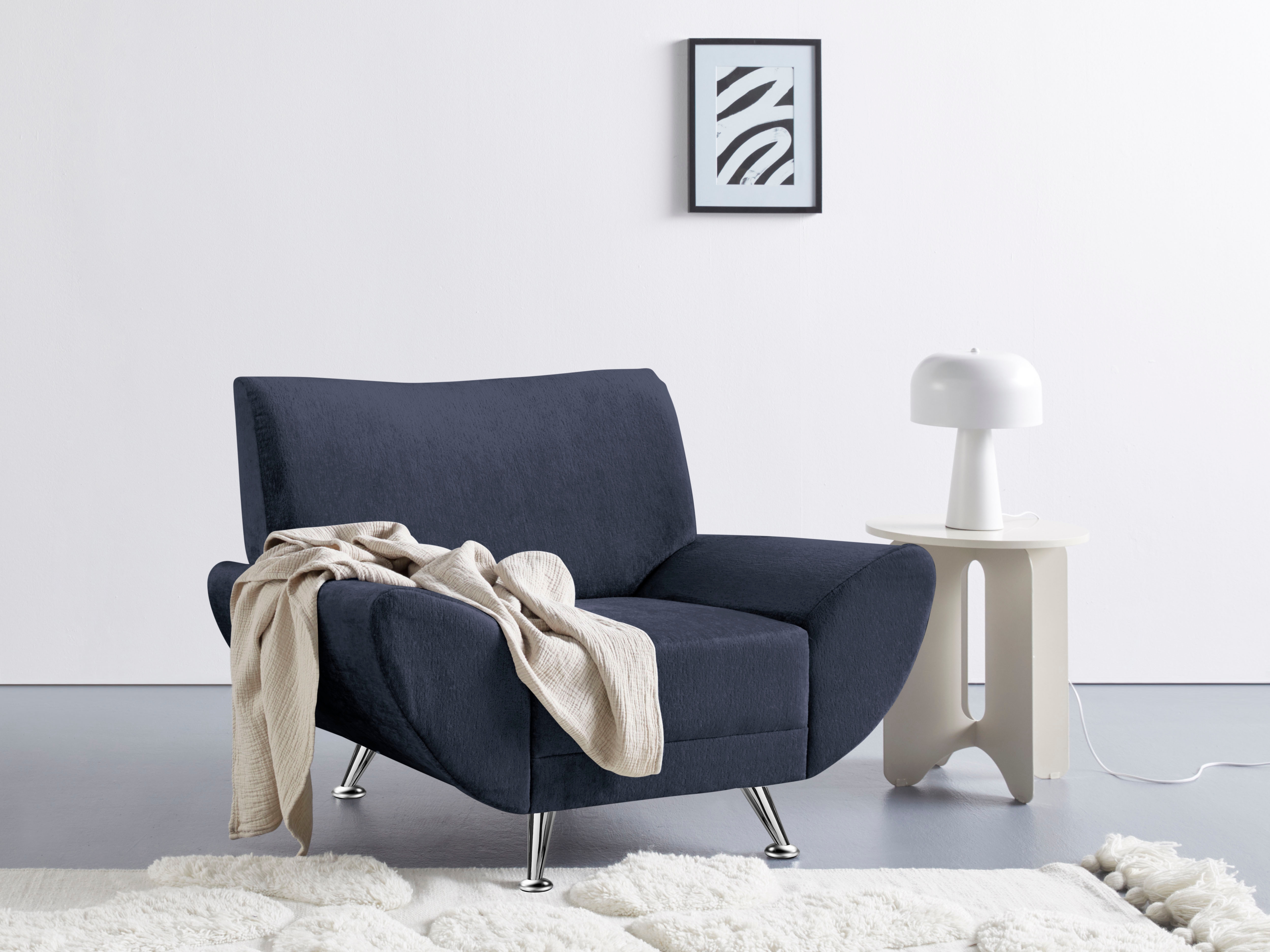 Home affaire Sessel "Saltare elegant und komfortabel, toller Designfuß, Breite 112cm"