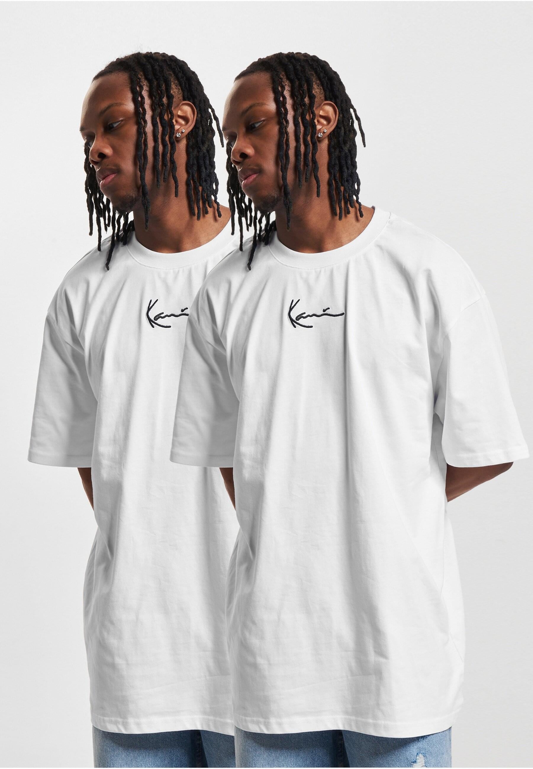 Karl Kani T-Shirt »Karl Kani Herren Small Signature 2-Pack Essential Tee«, (1 tlg.)