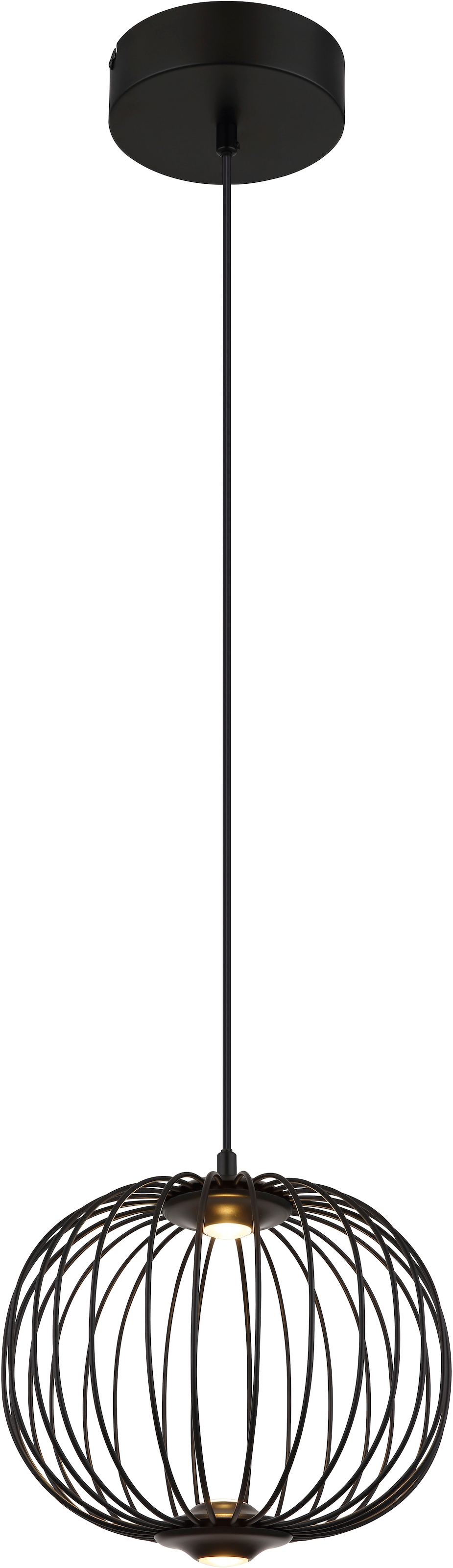 GLOBO LIGHTING Hängeleuchte »GALWAY« LED-Modul 1 Stk. Warmweiß Hängelampe Metallstäbe 3 Stufen DM 30cm Esszimmer