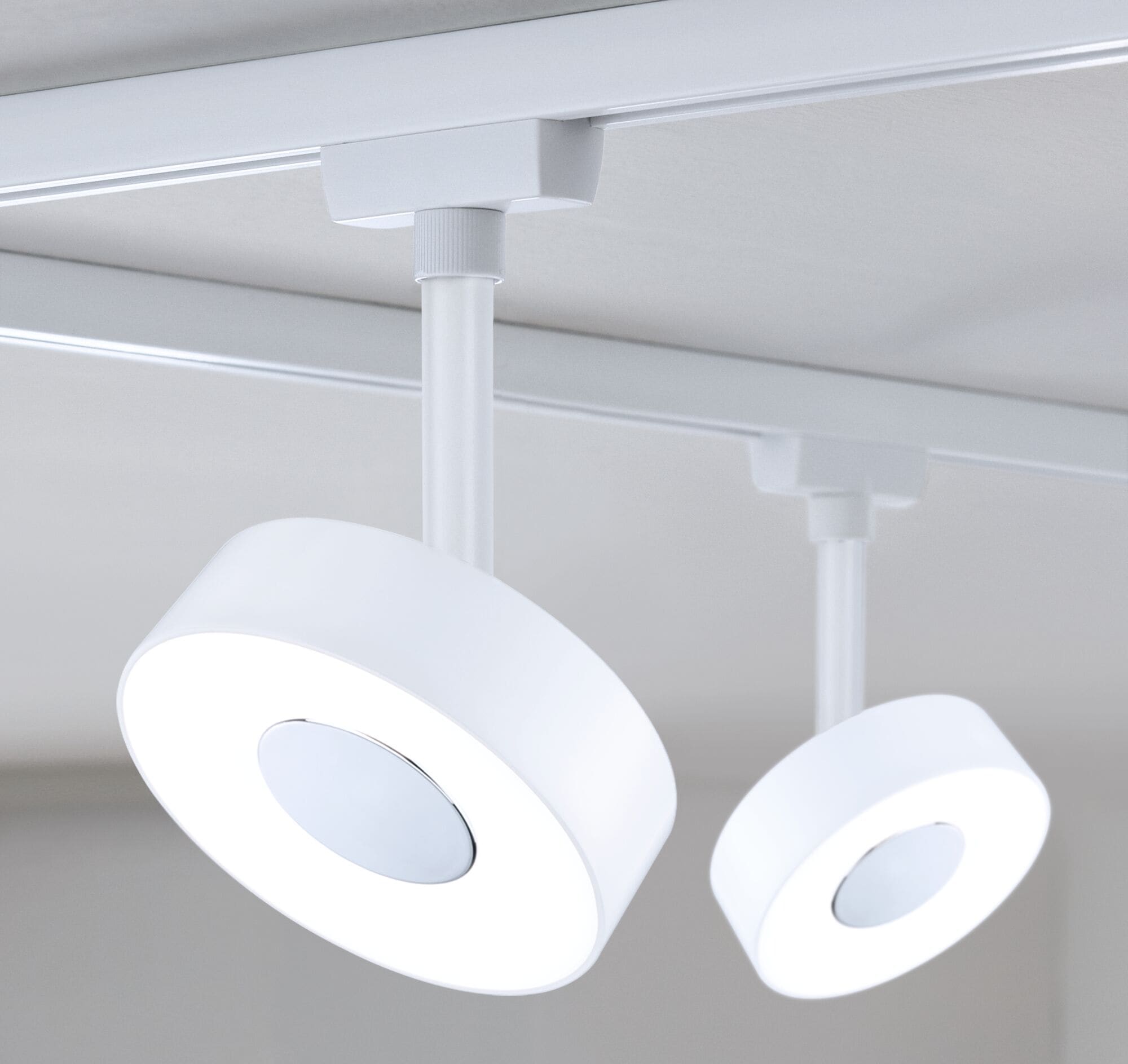 Paulmann Schienensystem-Leuchten »URail LED Schienenspot 3-Step-Dim Circle Einzelspot Signalweiß«, (1 tlg.), Memoryfunktion, mehrere Helligkeitsstufen