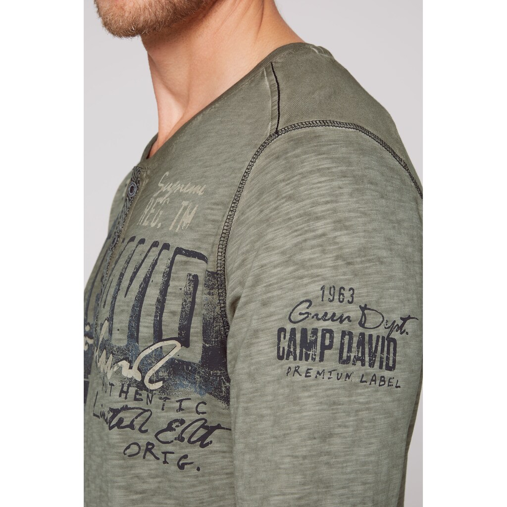 CAMP DAVID Langarmshirt