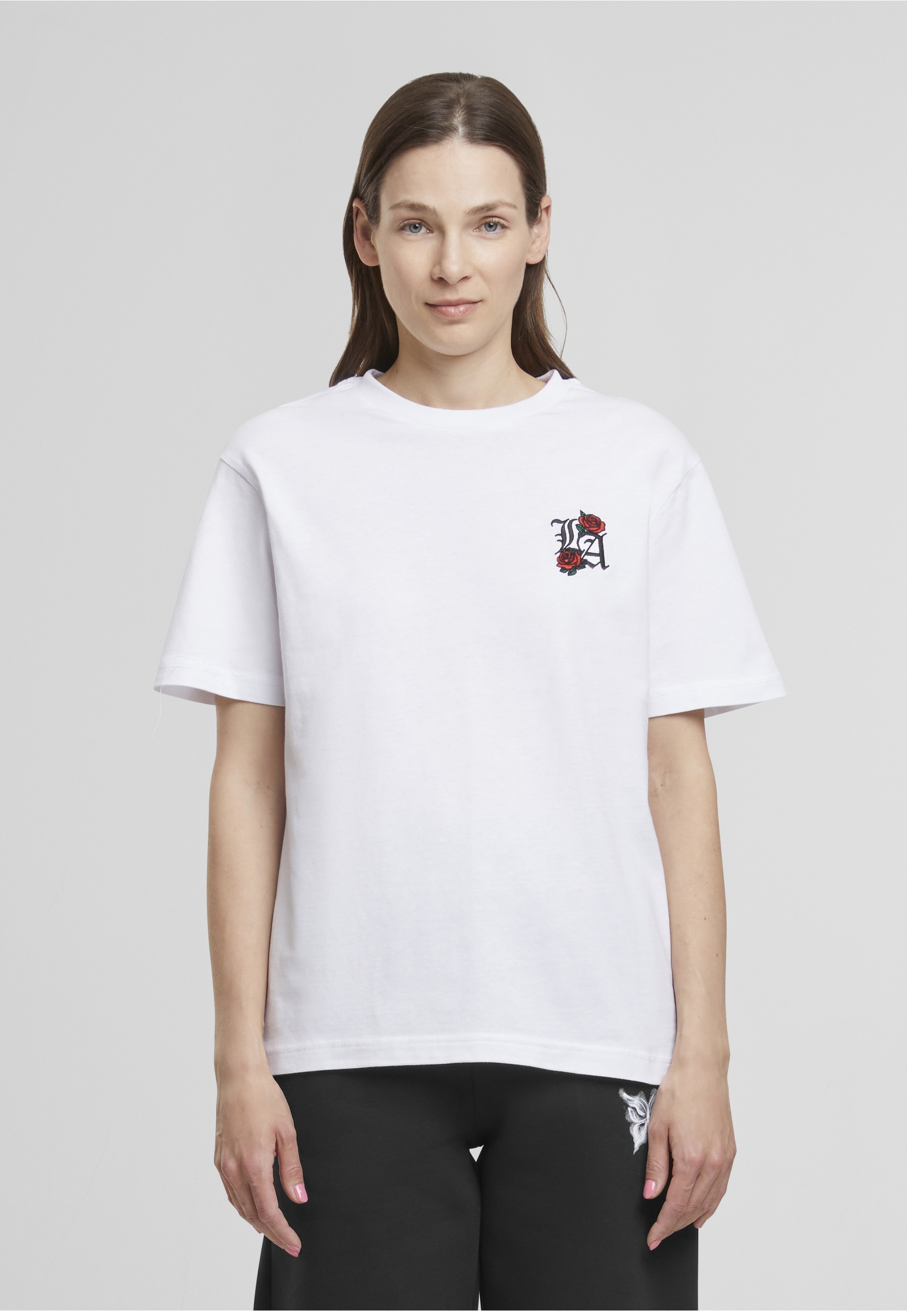 Miss Tee T-Shirt »Miss Tee Los Angeles Roses EMB Tee« 1 Stk.