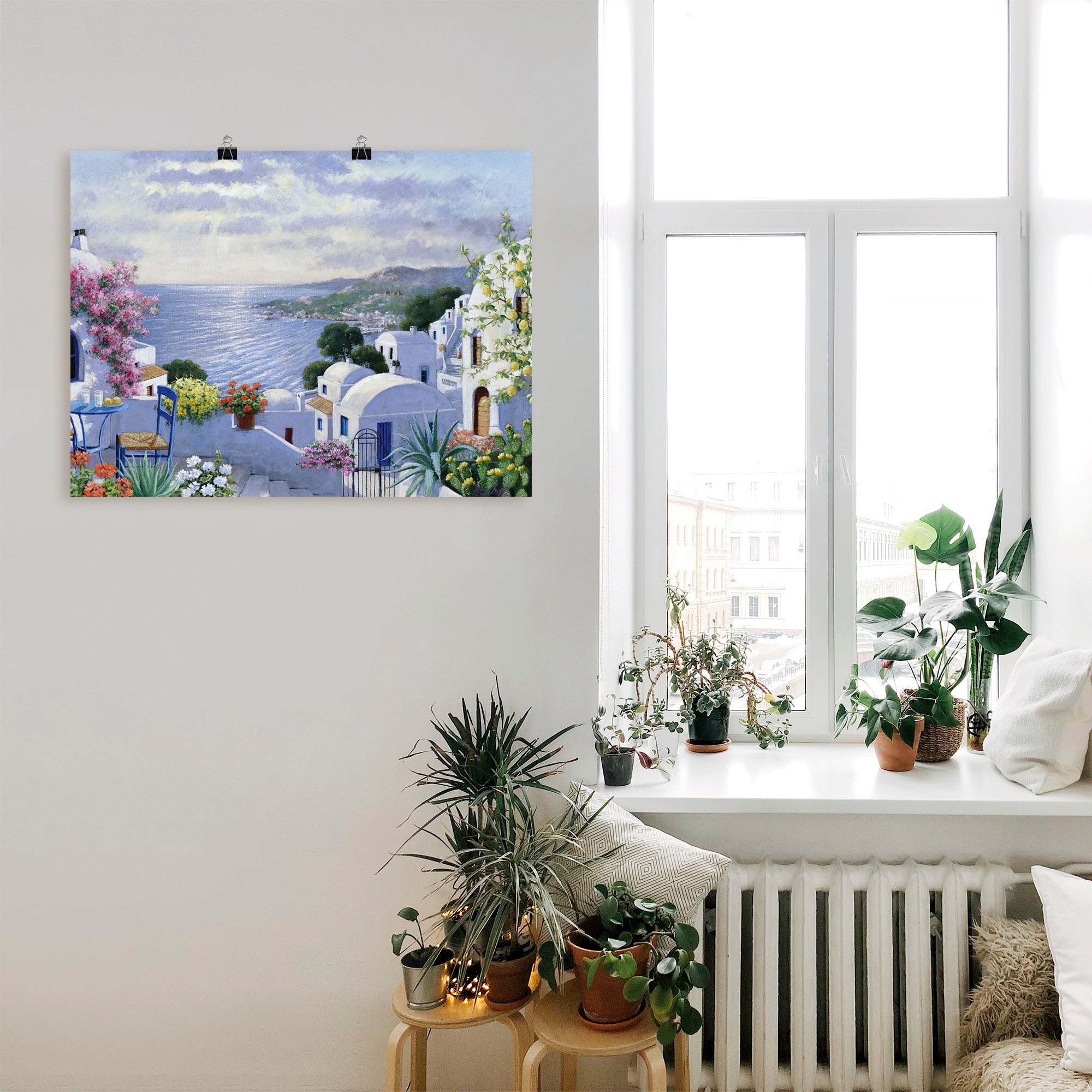 Artland Wandbild »Funkelndes Griechenland«, Gewässer, (1 St.), als Leinwandbild, Poster, Wandaufkleber in verschied. Größen