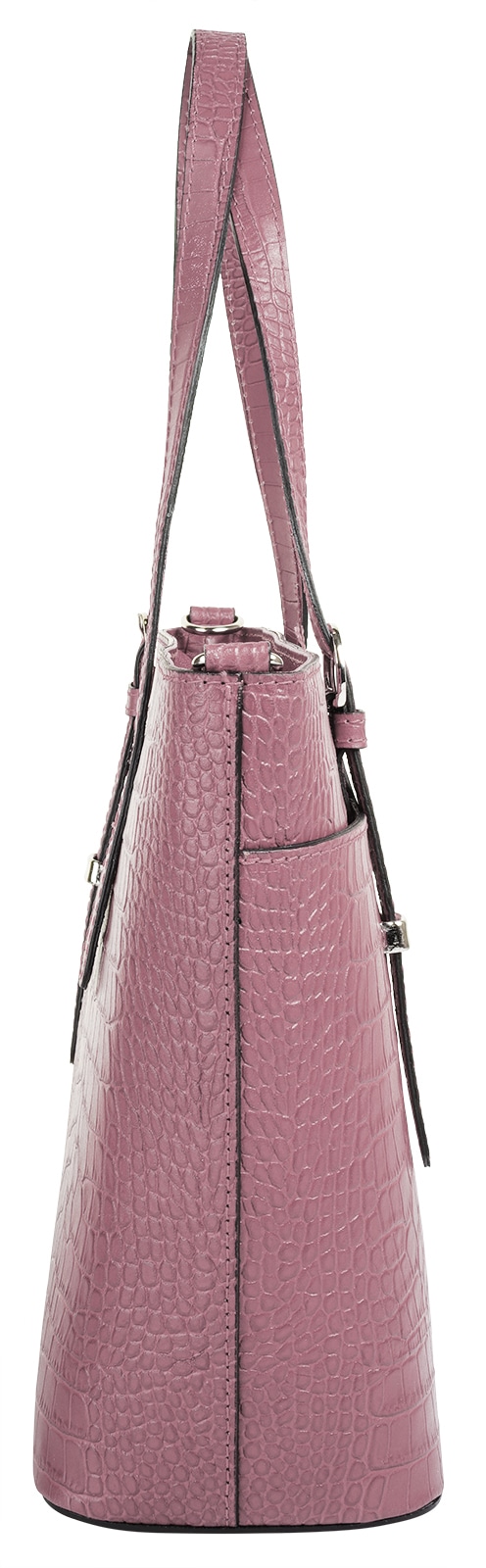 Cluty Henkeltasche, echt Leder, Made in Italy