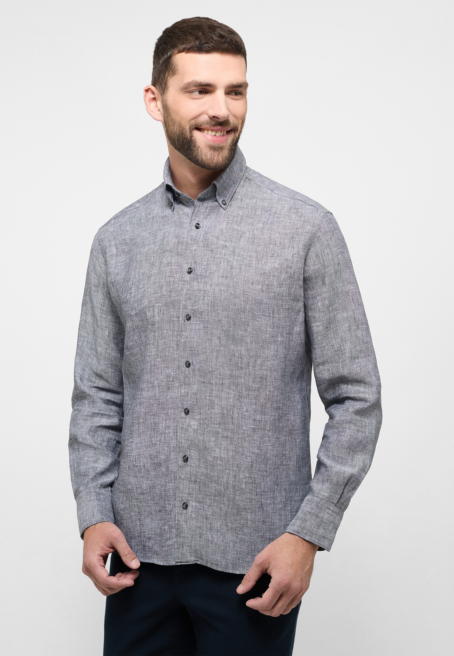 Eterna Langarmhemd "MODERN FIT" EASY IRON (bügelleicht) günstig online kaufen