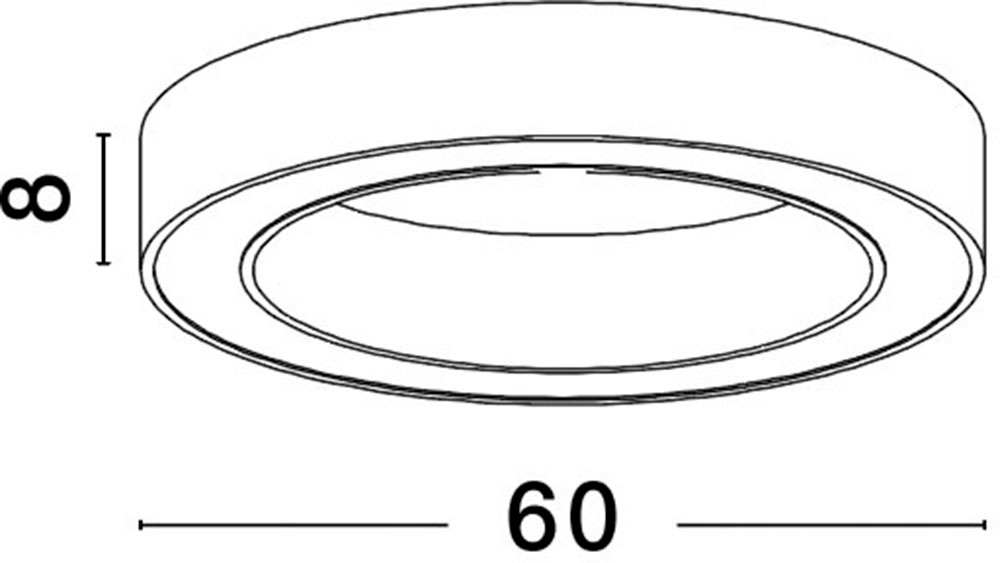Nova Luce LED-Hängeleuchte »MORBIDO« LED-Modul 1 Stk. Warmweiß