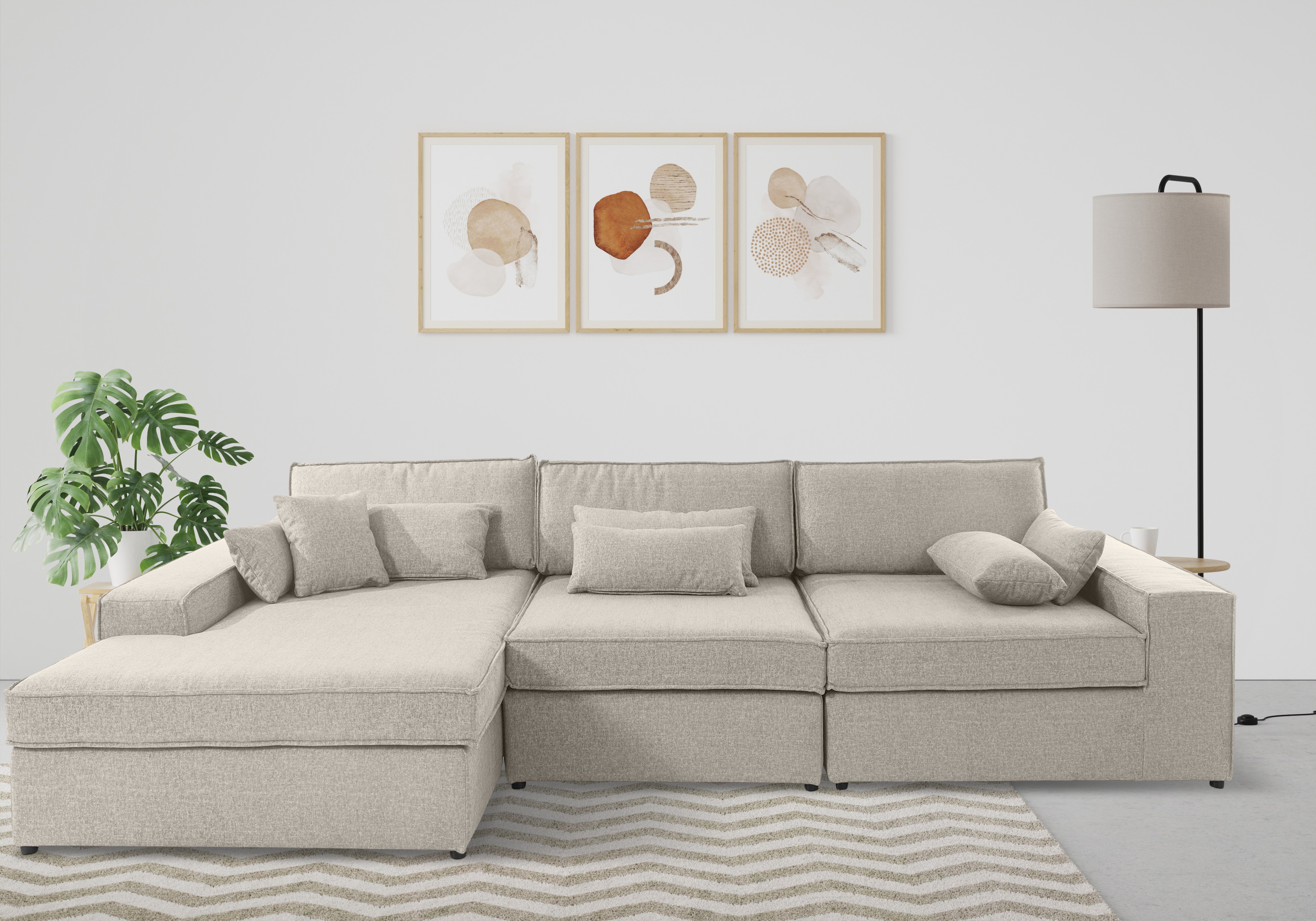 OTTO home Ecksofa "Enid L-Form" 3 Teile, bestehend aus Modulen, in vielen Bezügen, auch in Breitcord