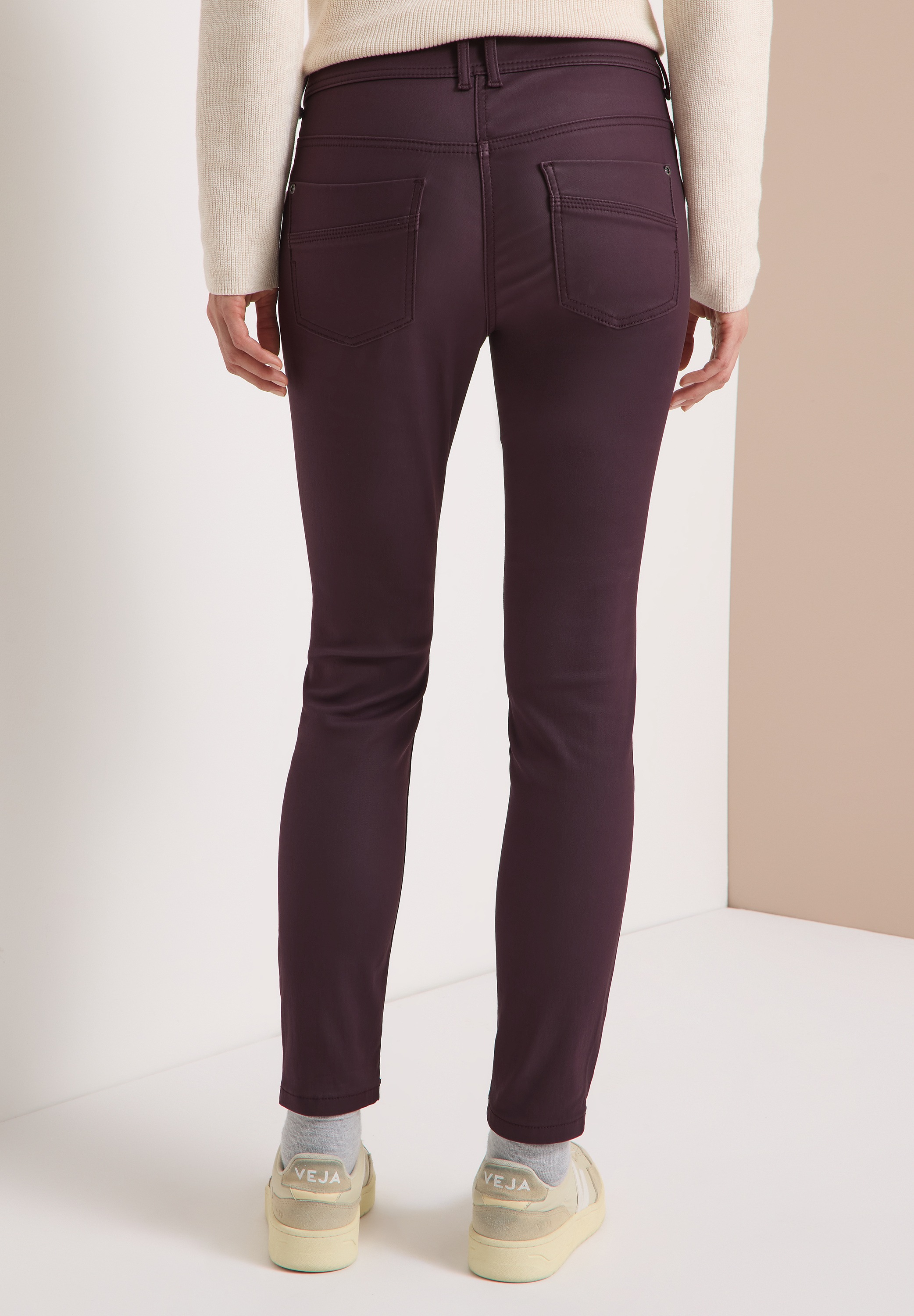 STREET ONE Lederimitathose  in Fake-Leder-Optik