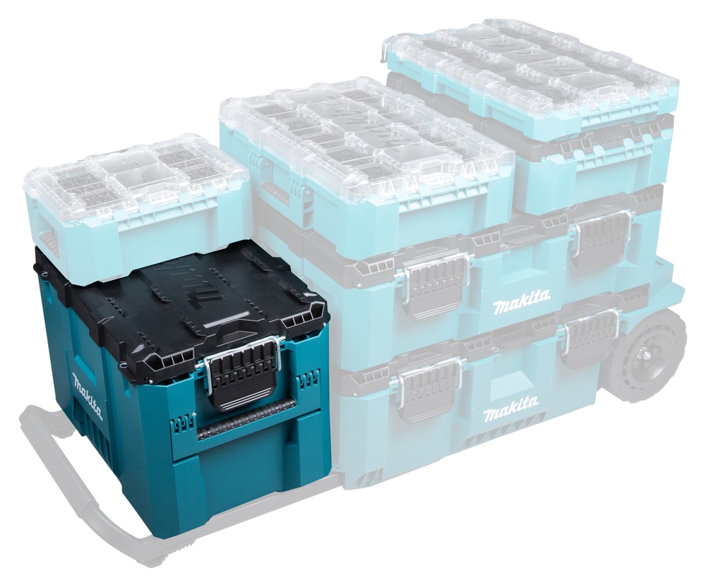 Makita Werkzeugbox »MAKTRAK Erweiterung  XL »P-91023« max. 45 kg, 58,49L« Effizientes Be- und Entladen mit dem MAKTRAK Koffer Sortiment
