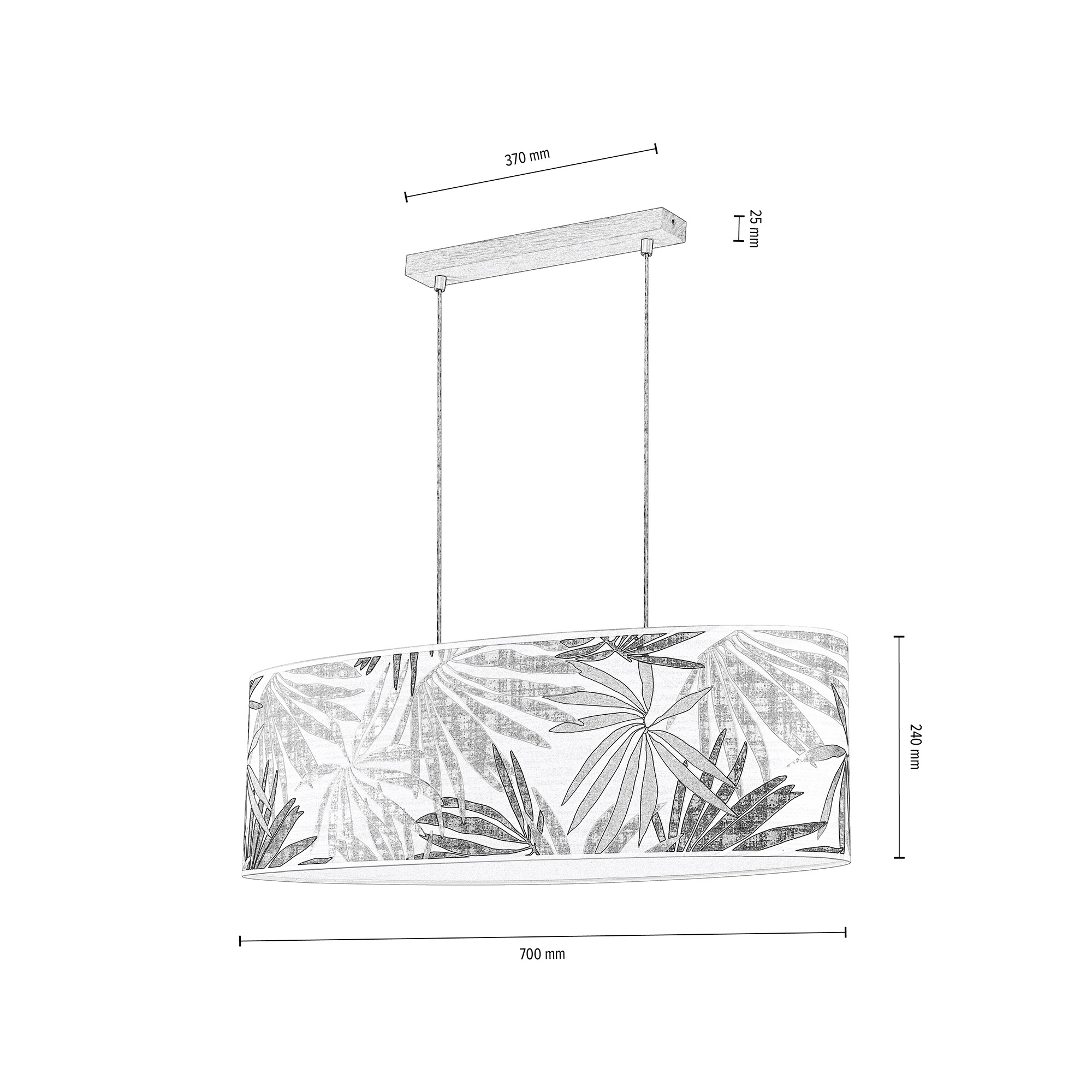 Tapete, Holz, BRITOP aus Pendelleuchte aus | LIGHTING »HOJA«, Lampenschirm BAUR kürzbar laminierter Baldachin