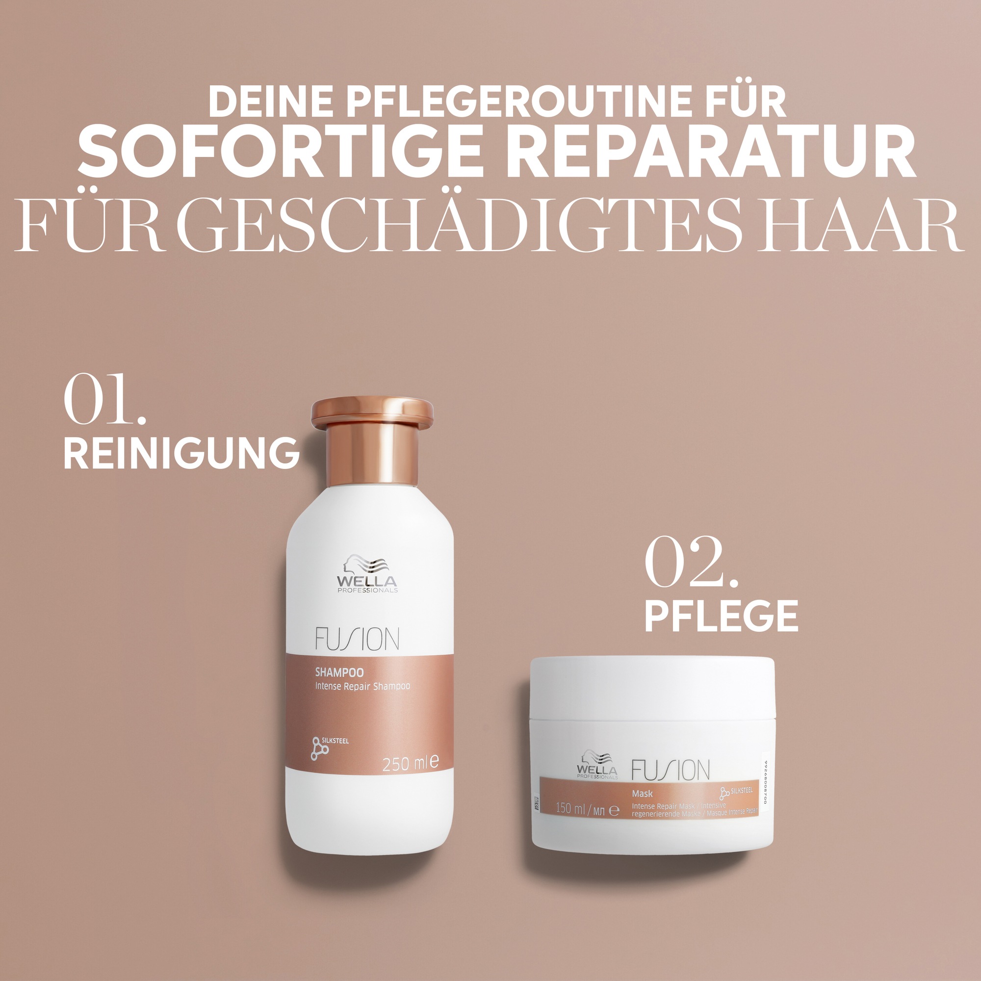 Wella Professionals Haarmaske »Fusion Maske« bessere Kämmbarkeit, reparierend und schützend, ohne Mikroplastik