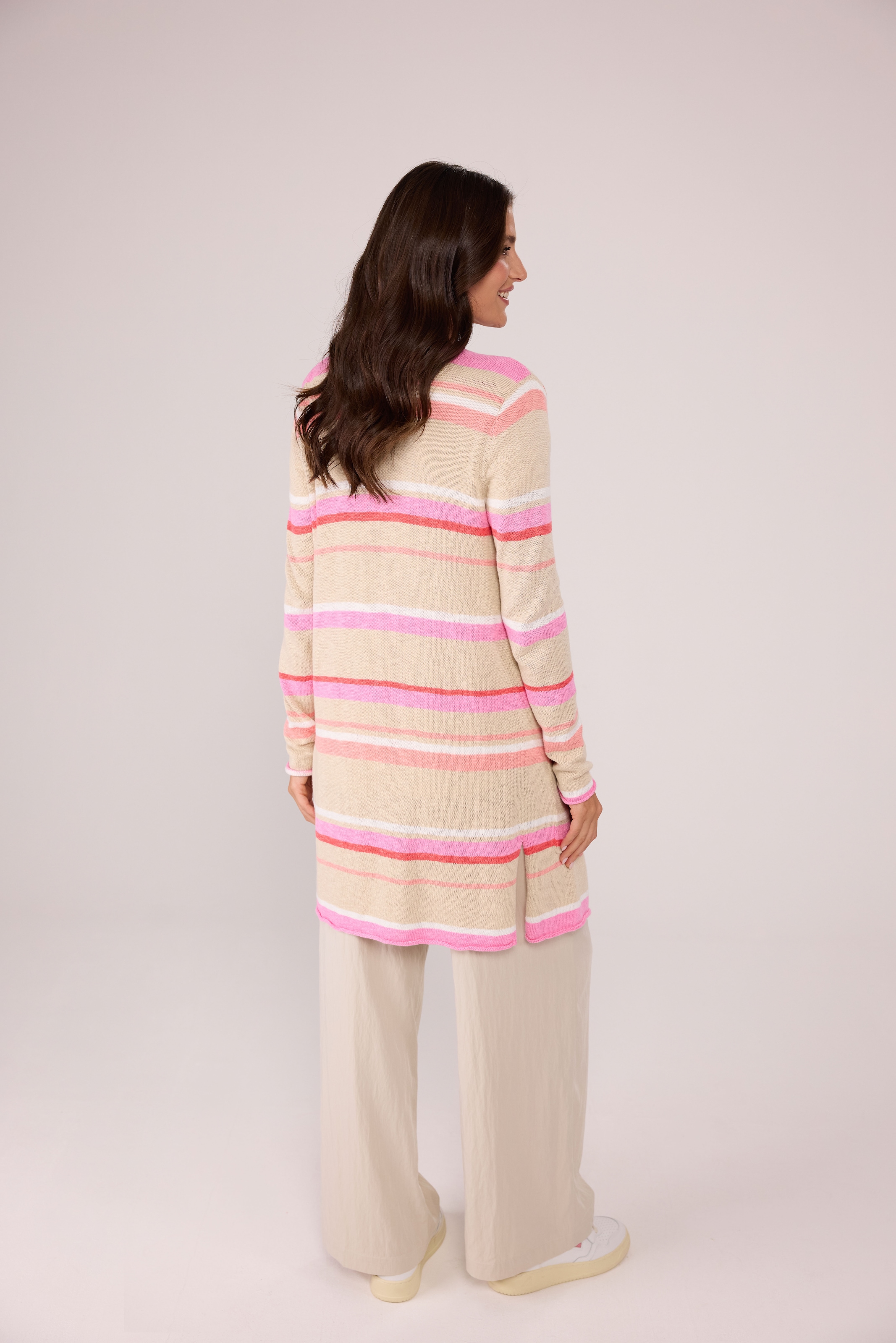 Lieblingsstück Longstrickjacke »SinaL«, mit allover Streifendessin