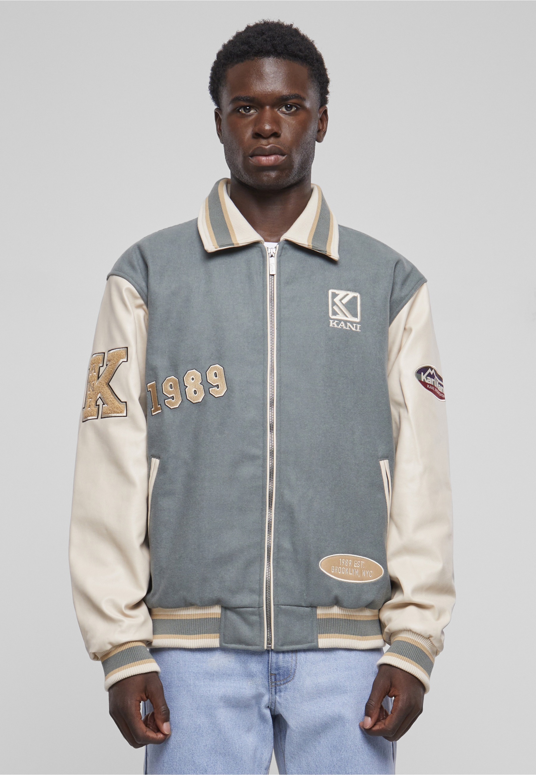 Karl Kani Collegejacke »Karl Kani Herren KM233-022-1 KK Og Block College Jacket« 1 Stk. tlg. ohne Kapuze