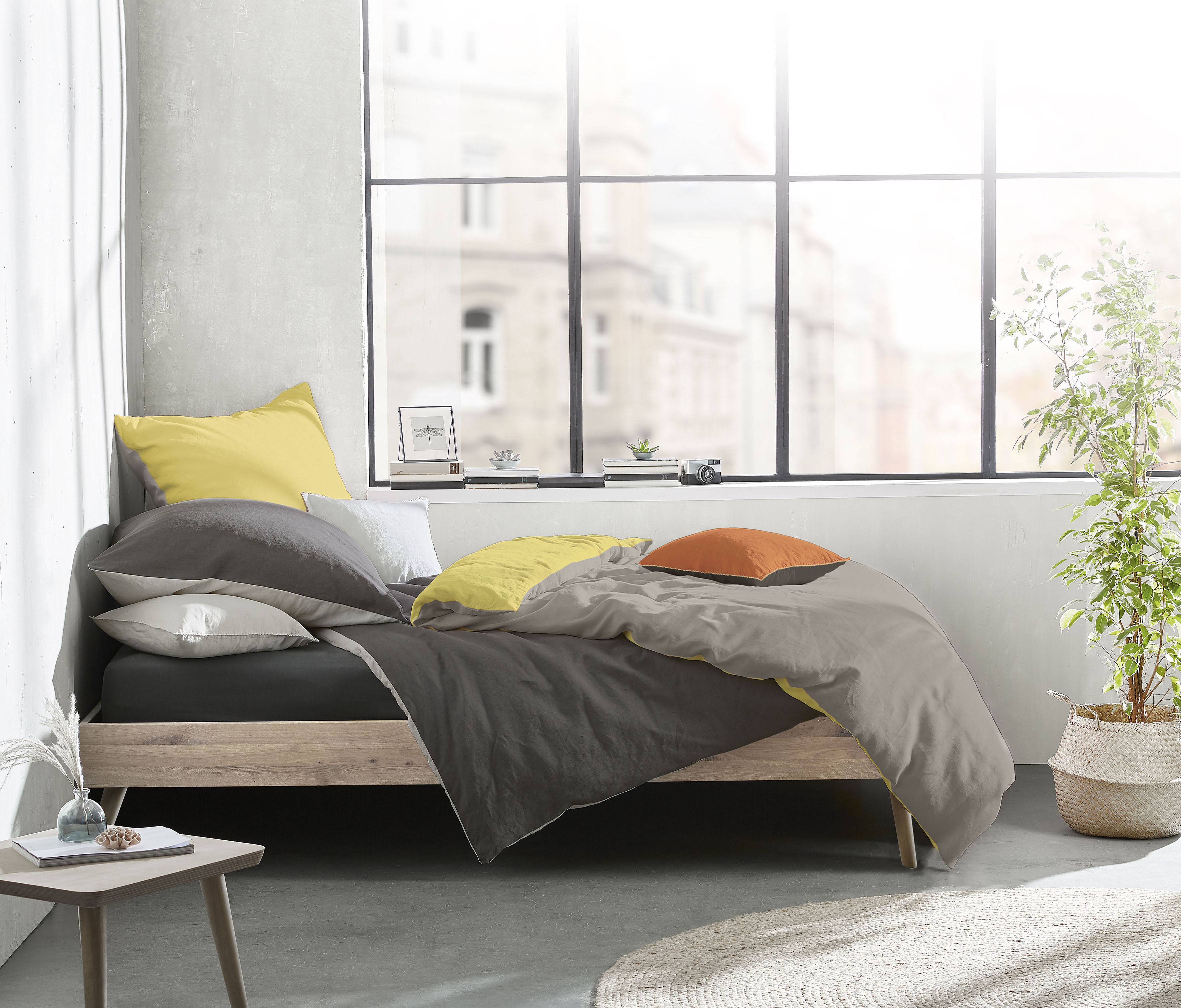 fleuresse 1100000002199 "Provence W" 2 Stk. 50% Baumwolle, 50% Leinen, in Gr. 135x200, 155x220, 200x200cm