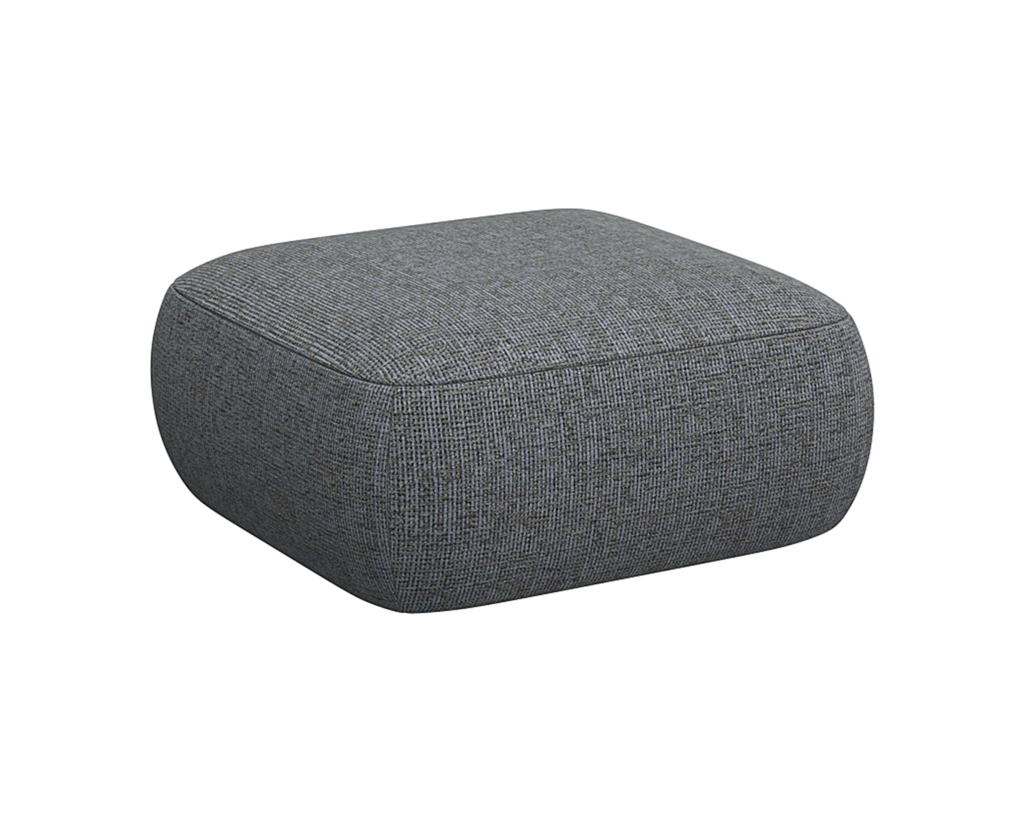 FLEXLUX Pouf »Torino, rund, bodennah, Sitzhocker, Polsterhocker«, Modernes, organisches Hocker-Design, Kaltschaum, Wellenunterfederung