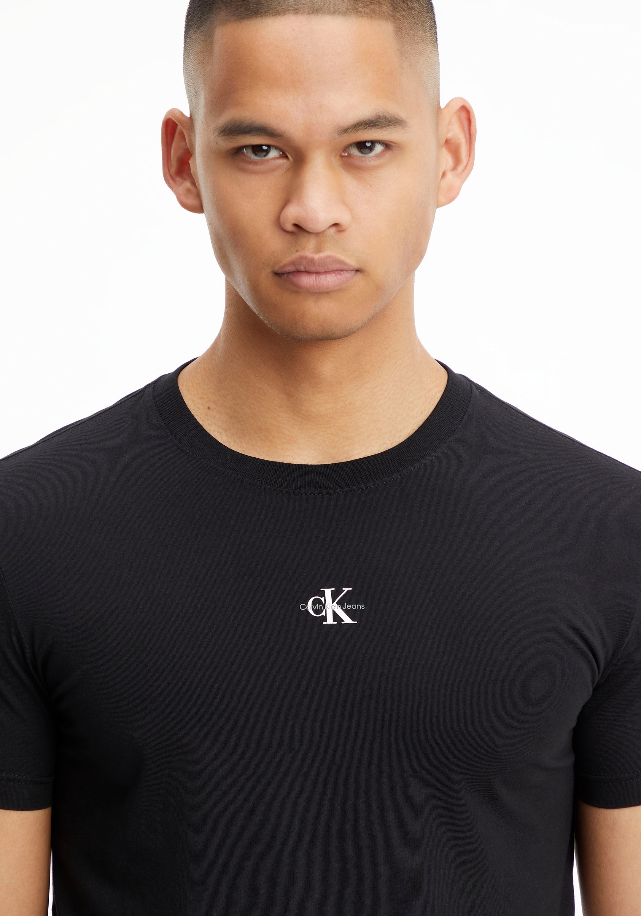 Calvin Klein Jeans T-Shirt »MICRO MONOLOGO TEE« mit kleinem Logo-Druck GE9647