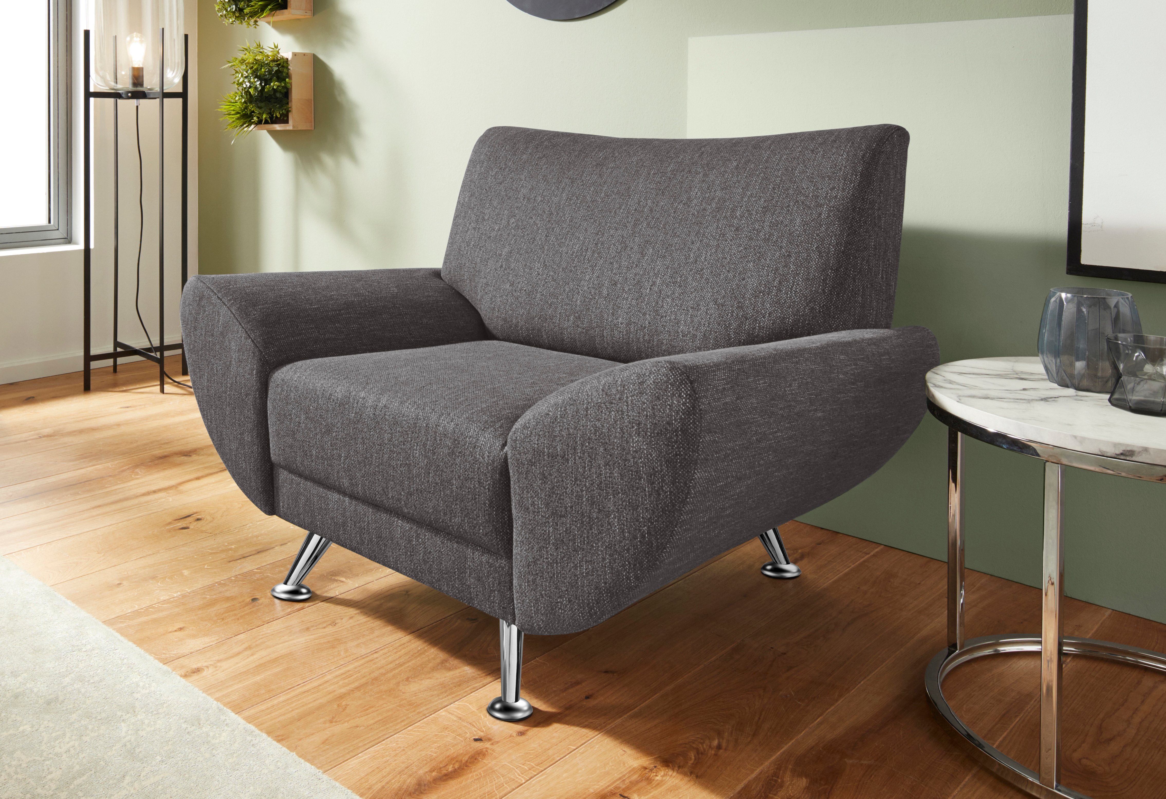 Home affaire Sessel "Saltare elegant und komfortabel, toller Designfuß, Breite 112cm"