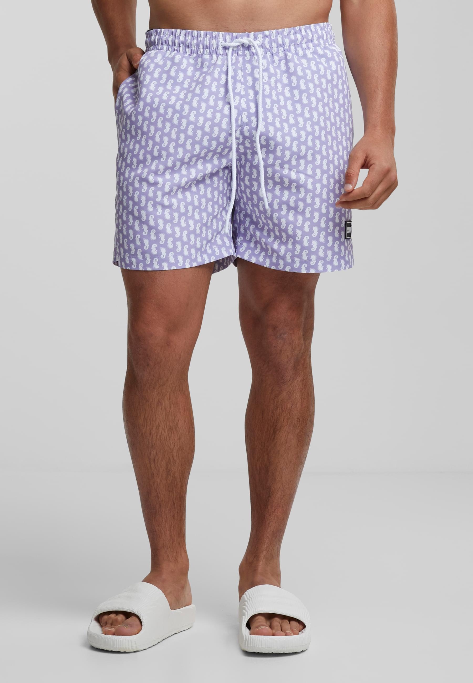 URBAN CLASSICS Badeshorts »Urban Classics Herren Pattern Swim Shorts«