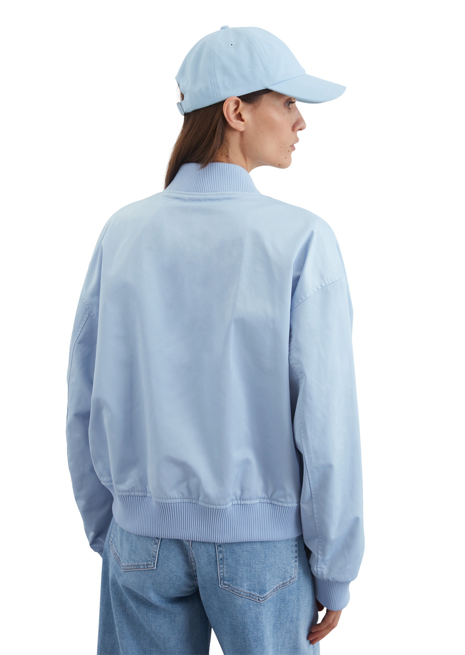 Marc O'Polo Outdoorjacke »aus recyceltem Polyester-Twill«, ohne Kapuze