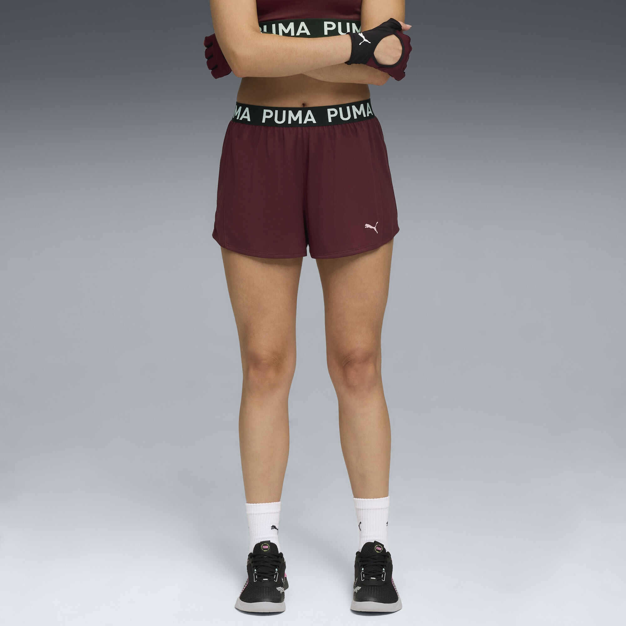PUMA Trainingsshorts "PUMA STRONG 3" Gestrickte Shorts Damen" günstig online kaufen