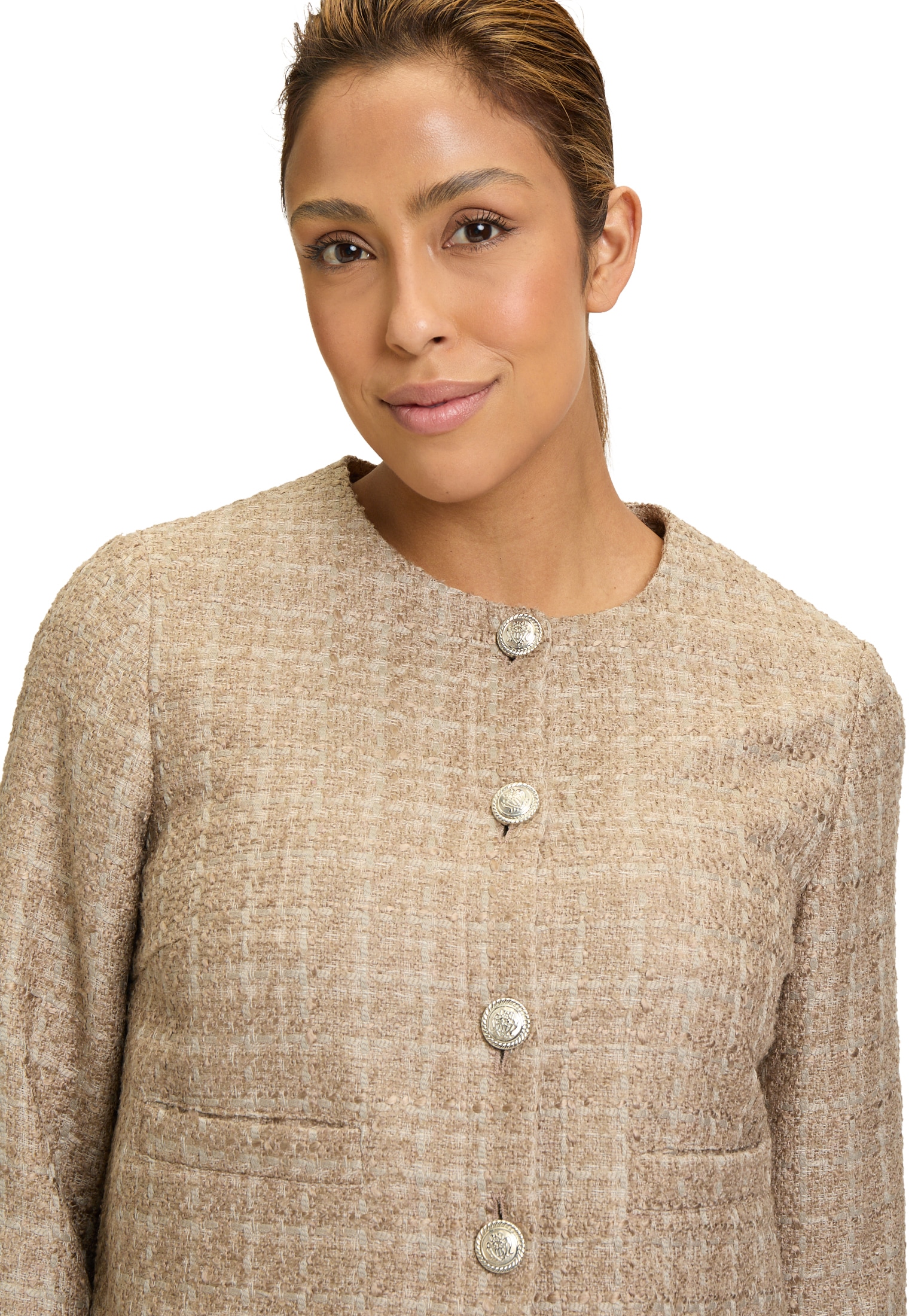 Betty Barclay Jackenblazer »Betty Barclay Damen Blazer-Jacke mit Fransen«, Material