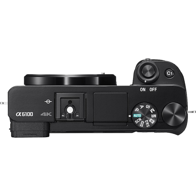 Sony Systemkamera »ILCE-6100B -Alpha 6100 E-Mount«, 24,2 MP, 4K Video, 180°  Klapp-Display, WLAN (Wi-Fi), nur Gehäuse | BAUR