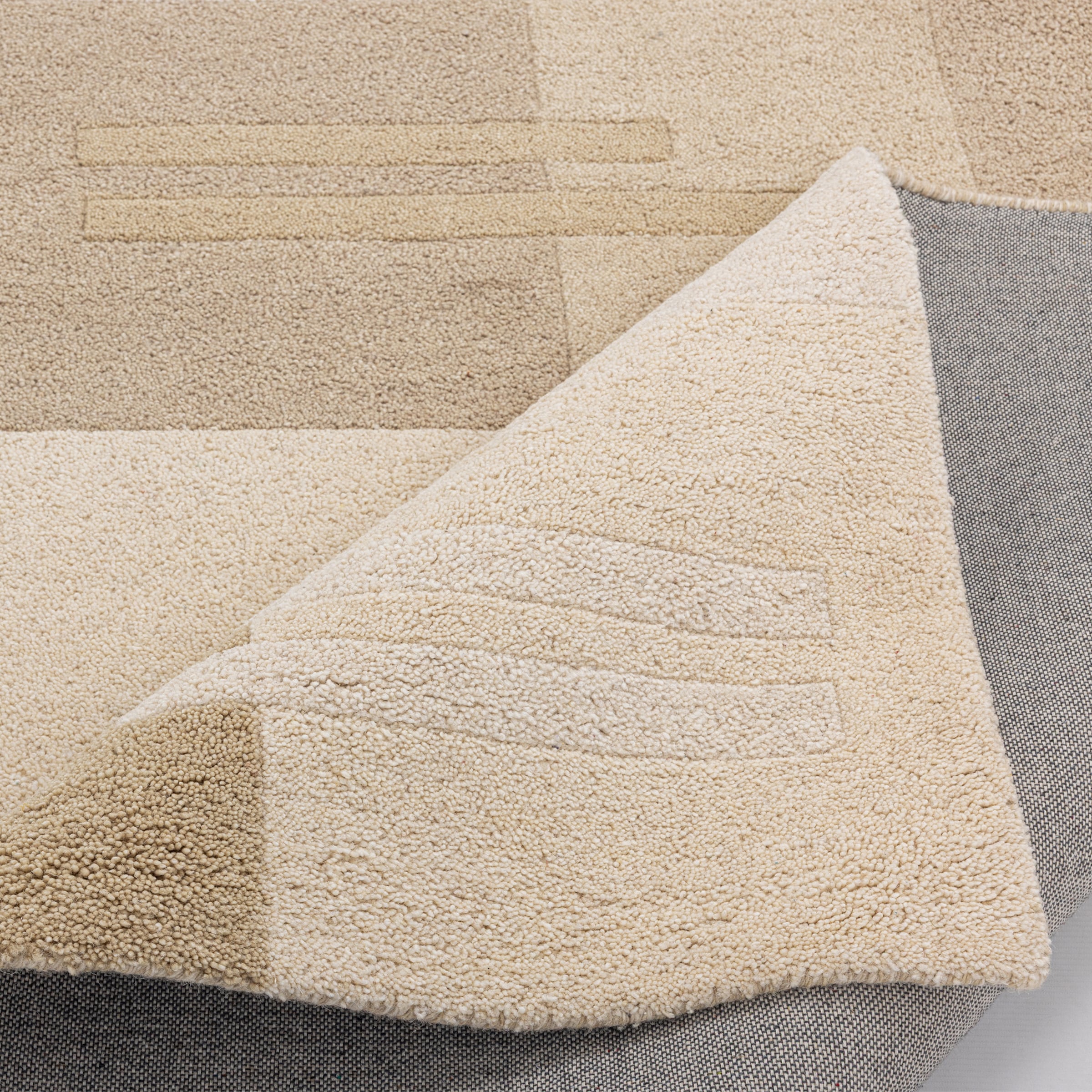 THEKO Wollteppich »Gabbeh Kästchen, Patchwork Design, reine Wolle« rechteckig 14 mm Höhe Naturtöne, Wohnzimmer, Schlafzimmer, Esszimmer