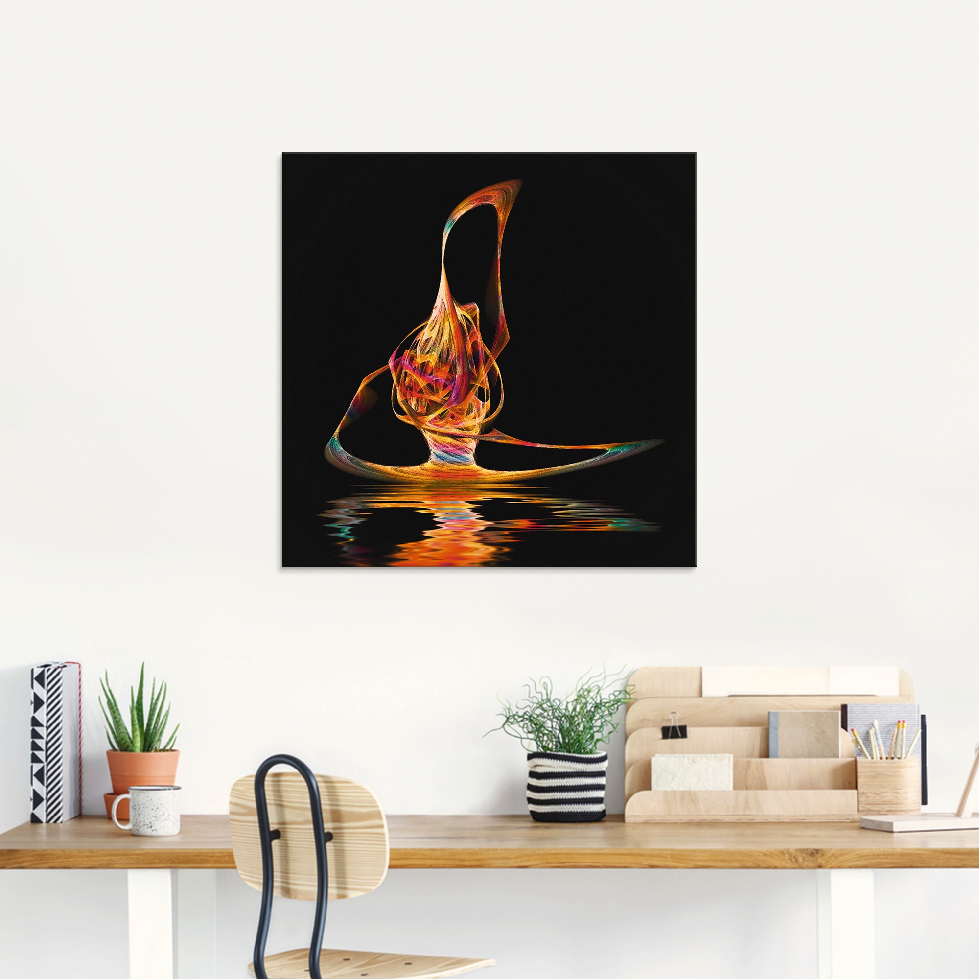Artland Glasbild »Filigraner Surfer«, Gegenstandslos, (1 St.), in verschiedenen Größen