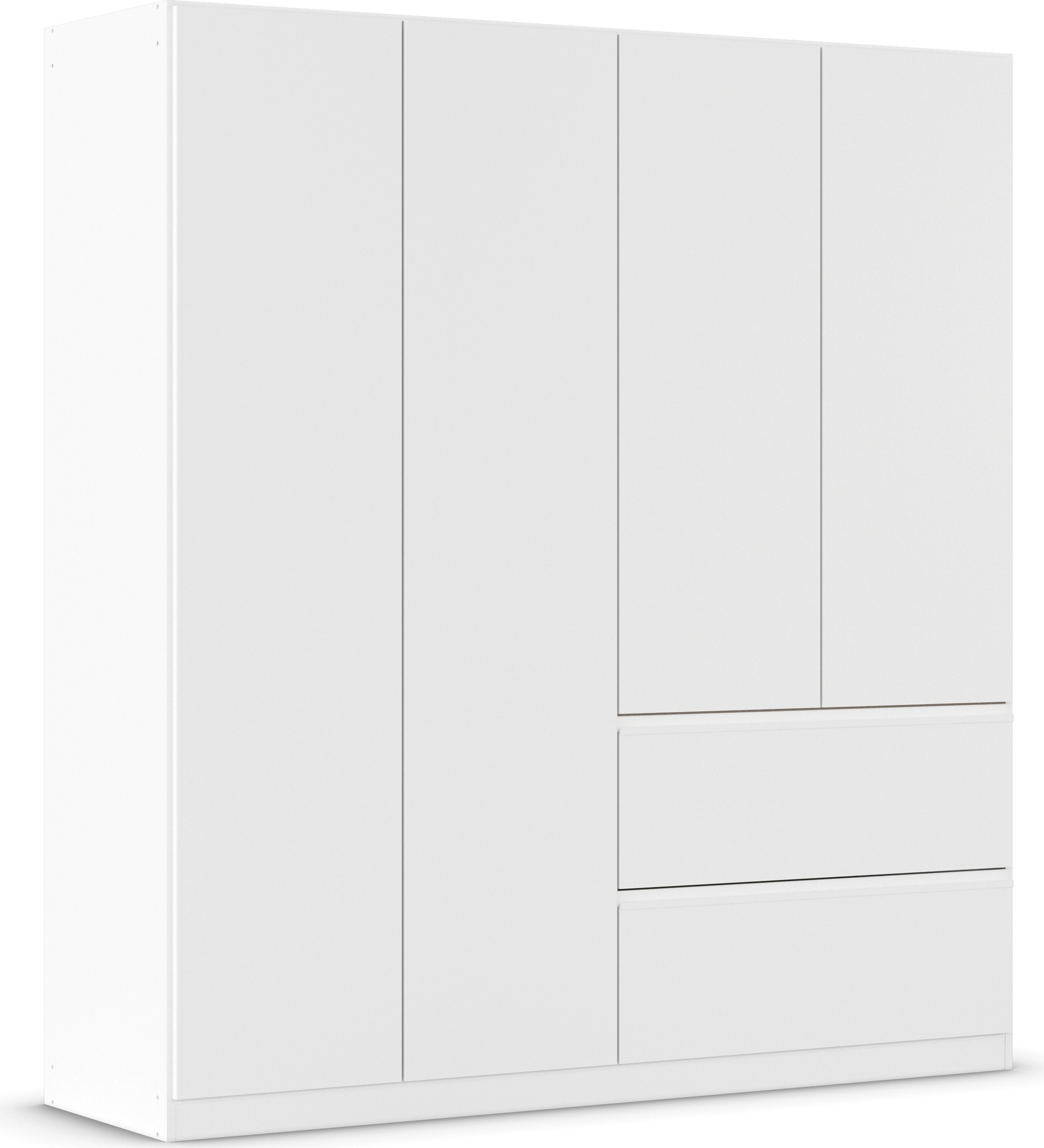 rauch "Kleiderschrank Schrank Garderobe Wäscheschrank Schlafzimmer JOEL" in 3 verschiedenen Ausstattungen BASIC/CLASSIC/PREMIUM, mit zwei Schubladen, mit Push-to-Open Funktion MADE IN GERMANY