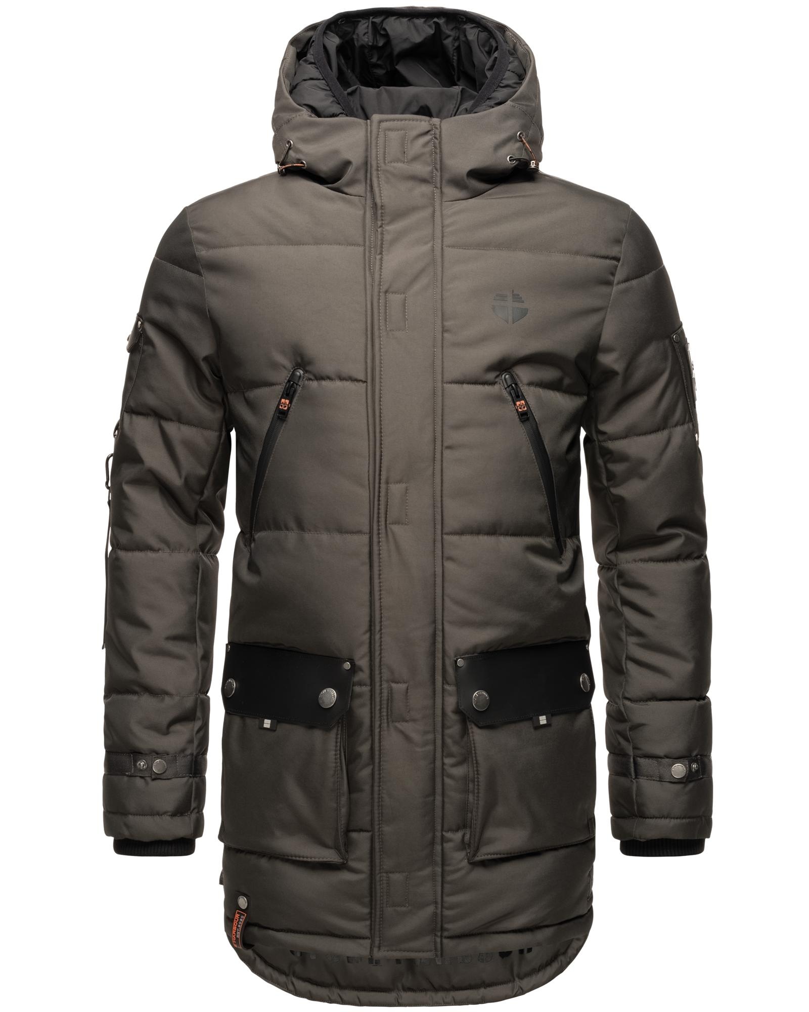 Stone Harbour Winterjacke »Tahaa«, mit Kapuze, Warm gefütterter Herren Wintermantel mit doppelter Kapuze